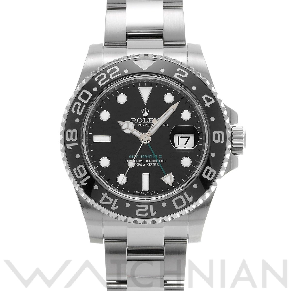 ロレックス GMTマスターII 116710LN ブラック メンズ 時計 【中古】【wristwatch】