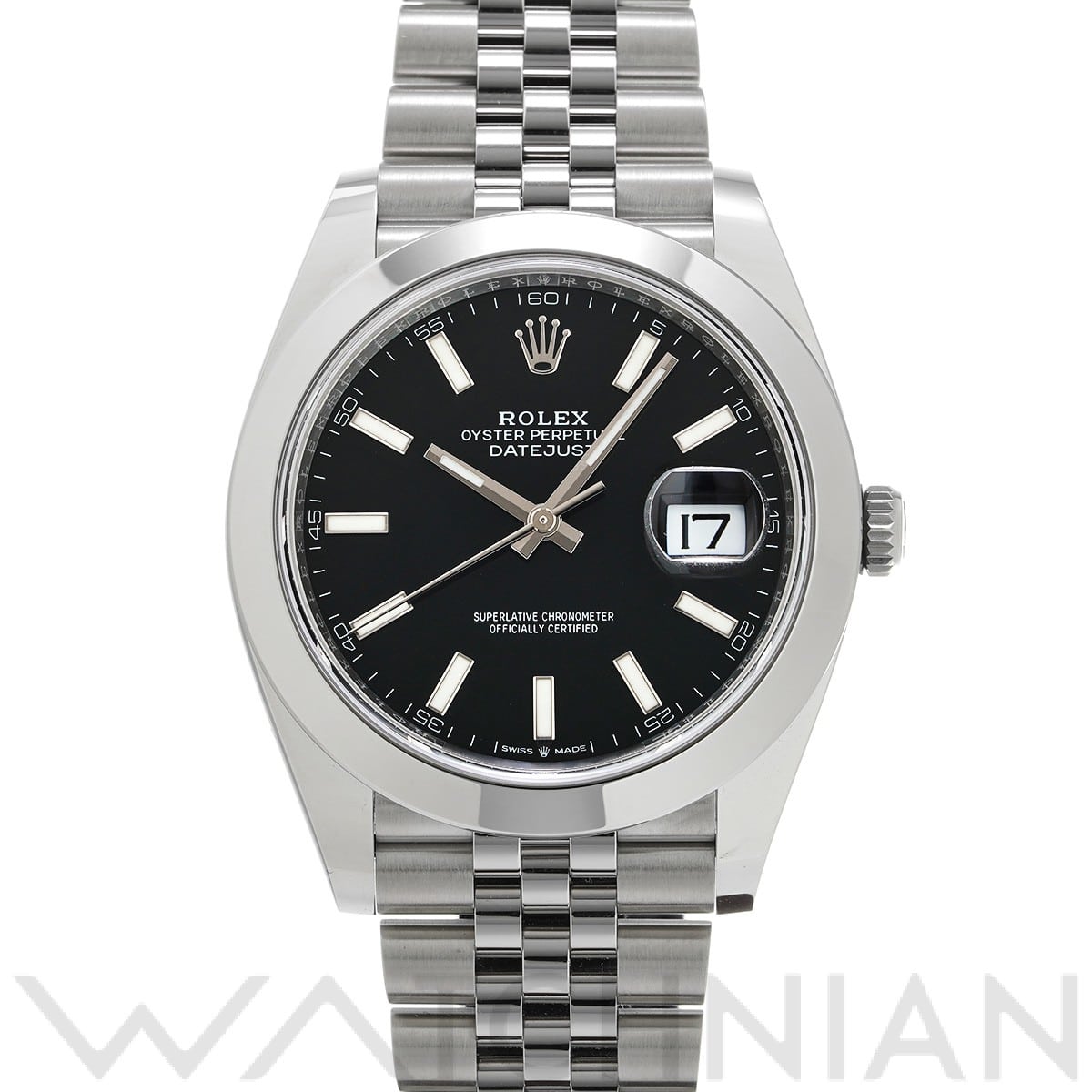 ロレックス / ROLEX デイトジャスト 41 126300 ブライトブラック メンズ 時計 【中古】【wristwatch】