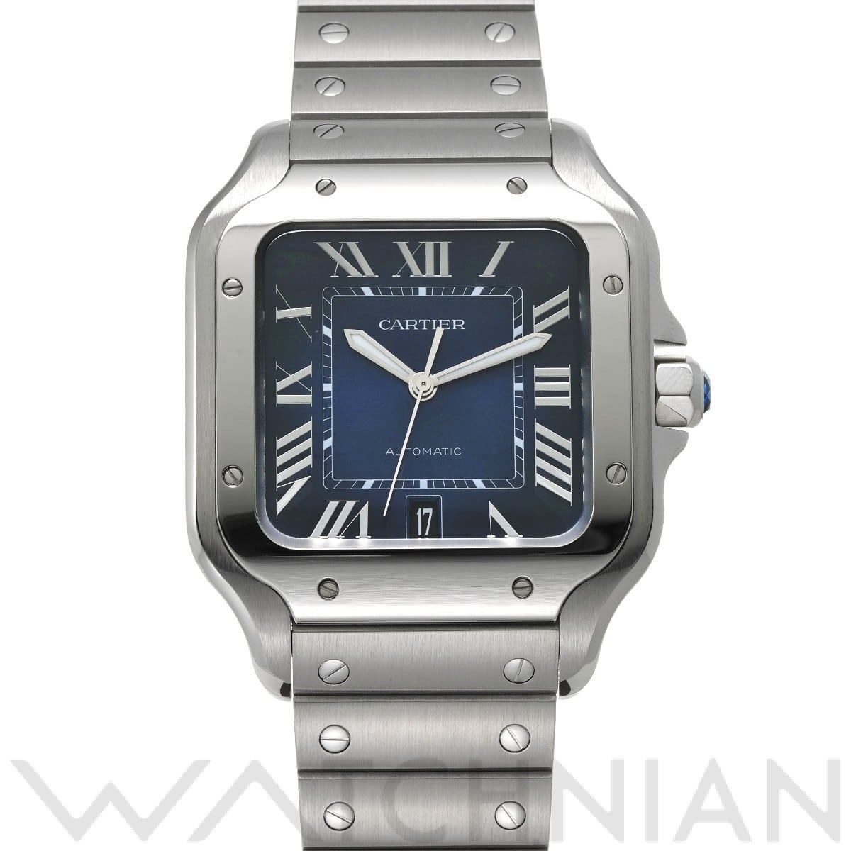 カルティエ / CARTIER サントス ドゥ カルティエ LM WSSA0030 ブルー・グラデーション メンズ 時計 【中古】【wristwatch】