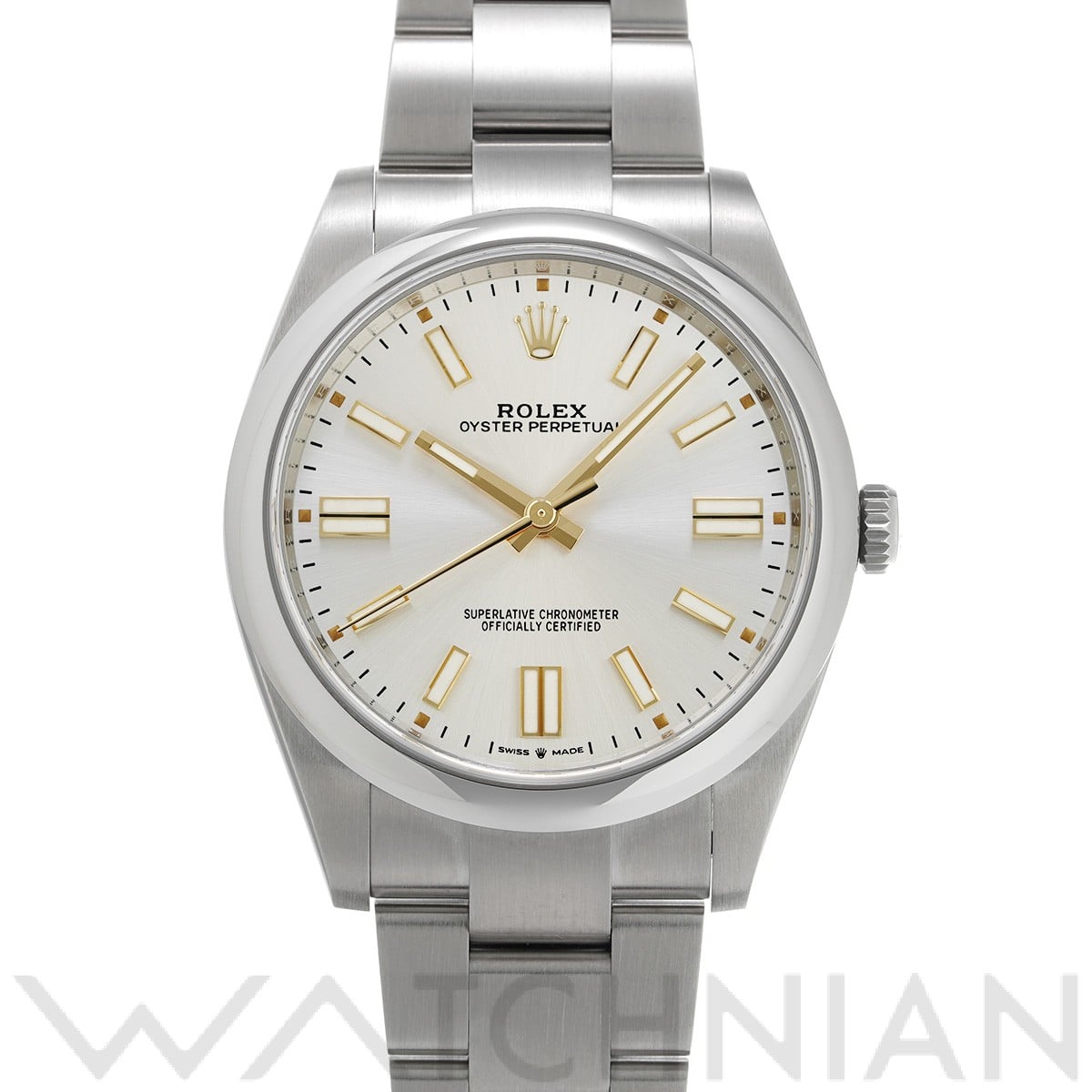 ロレックス オイスターパーペチュアル 41 124300 シルバー メンズ 時計 【未使用】【wristwatch】