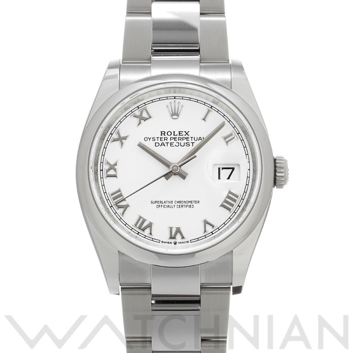 ロレックス デイトジャスト 36 126200 ホワイト メンズ 時計 【中古】【wristwatch】