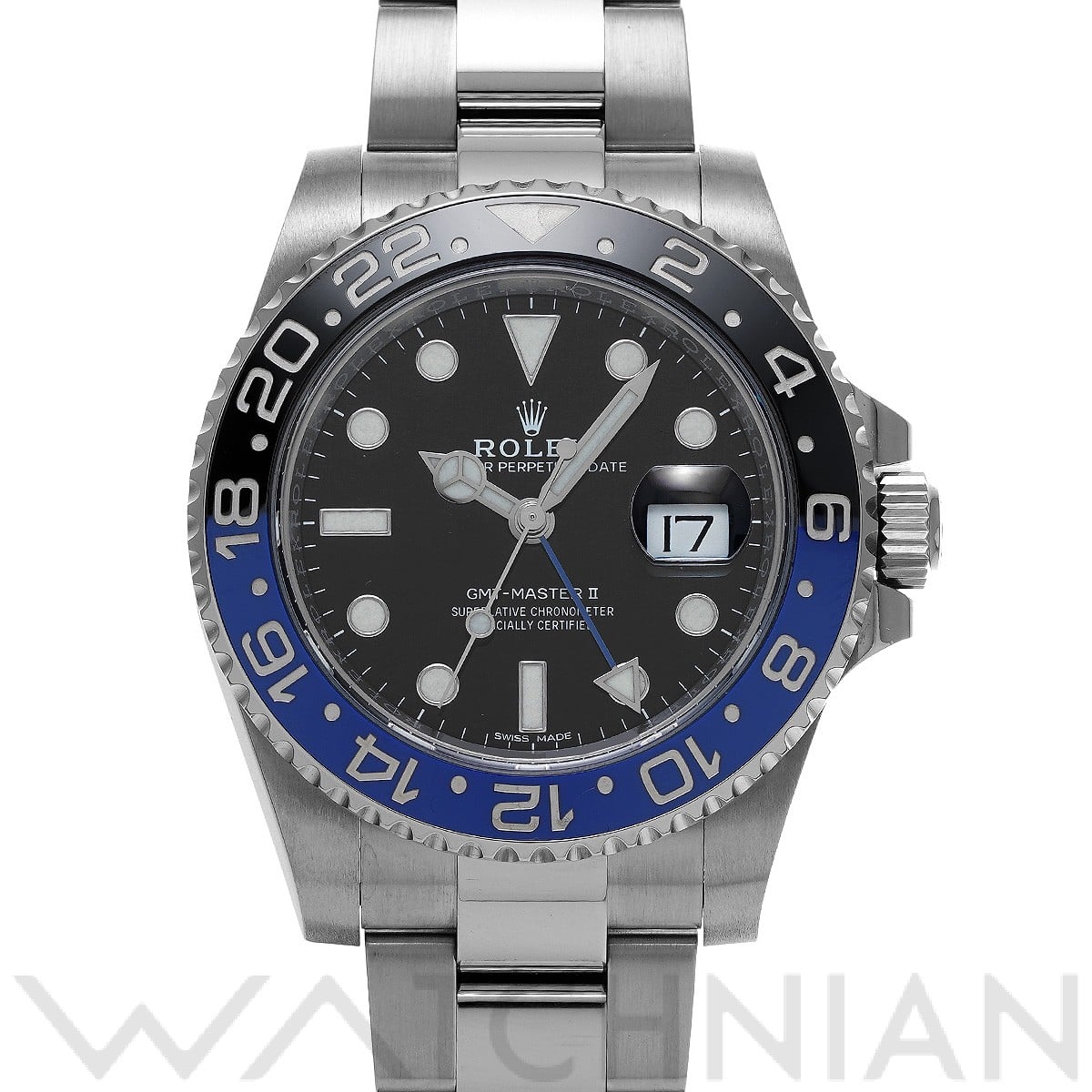 ロレックス GMTマスターII 116710BLNR ブラック メンズ 時計 【中古】【wristwatch】