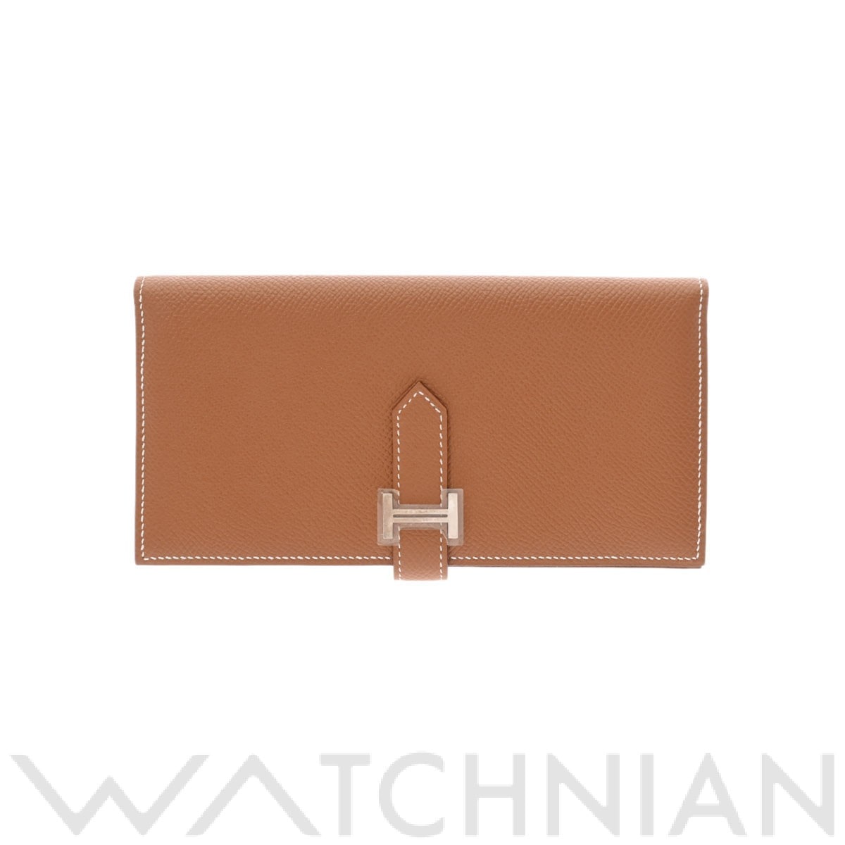 エルメス ベアンスフレ ゴールド/パラジウム金具 ヴォーエプソン レディース 財布 【未使用】【purse】