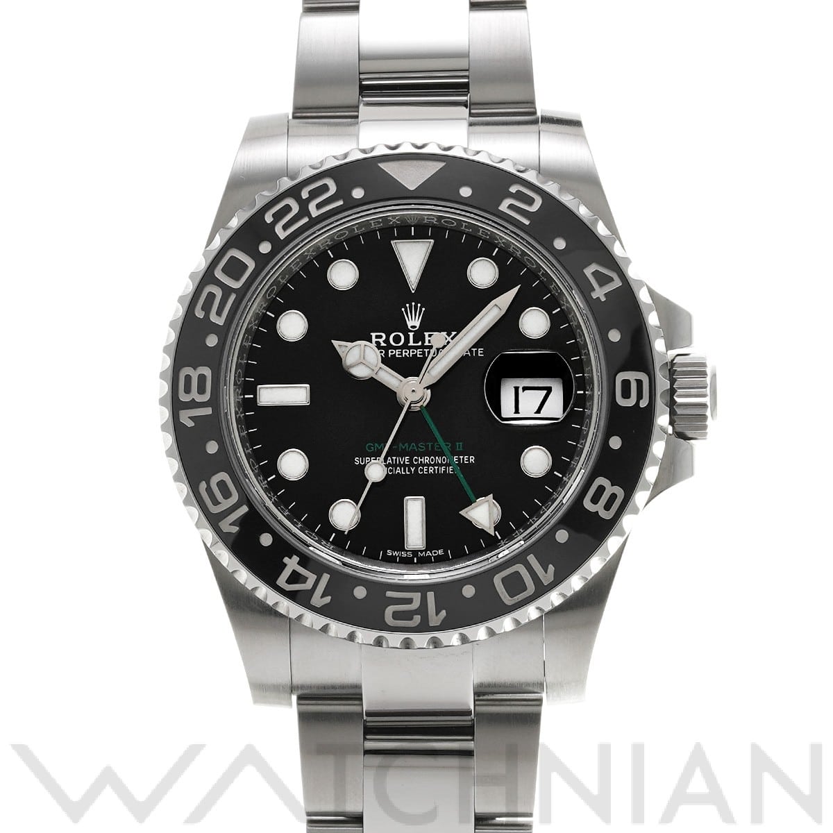 ロレックス GMTマスターII 116710LN ブラック メンズ 時計 【中古】【wristwatch】