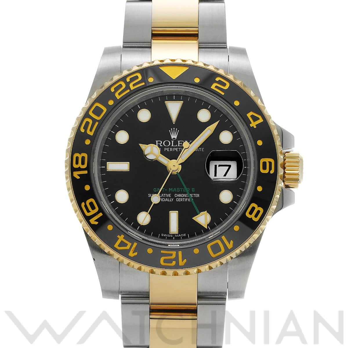 ロレックス GMTマスターII 116713LN ブラック メンズ 時計 【中古】【wristwatch】