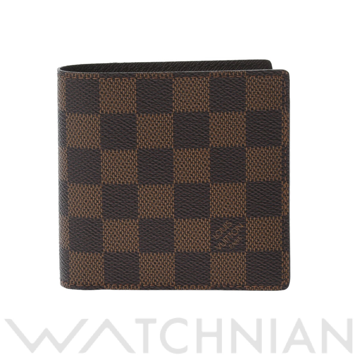 ルイ ヴィトン ダミエ ポルトフォイユ マルコ ブラウン M61675 ダミエキャンバス メンズ 財布 【中古】【purse】