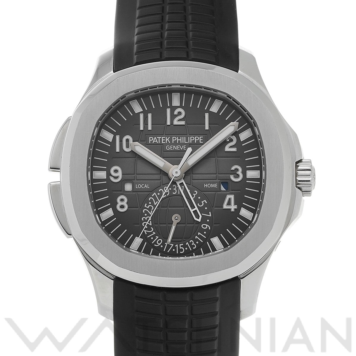 パテック フィリップ アクアノート トラベルタイム 5164A-001 ブラック・エンボス メンズ 時計 【中古】【wristwatch】