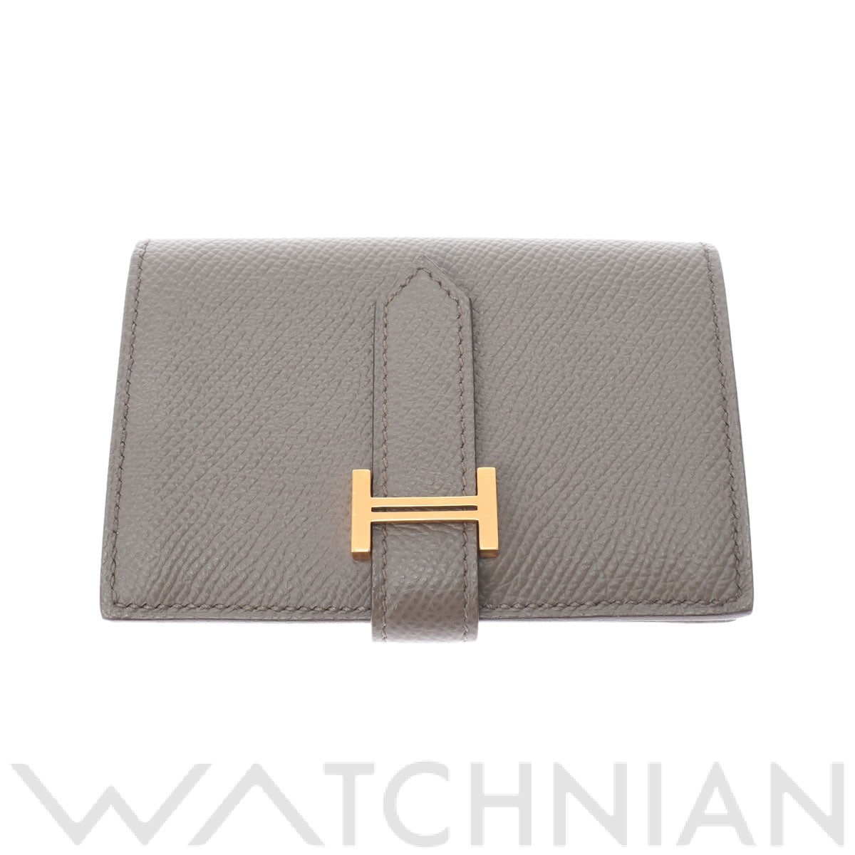 エルメス ベアン ミニ エタン/ゴールド金具 ヴォーエプソン レディース 財布 【中古】【purse】