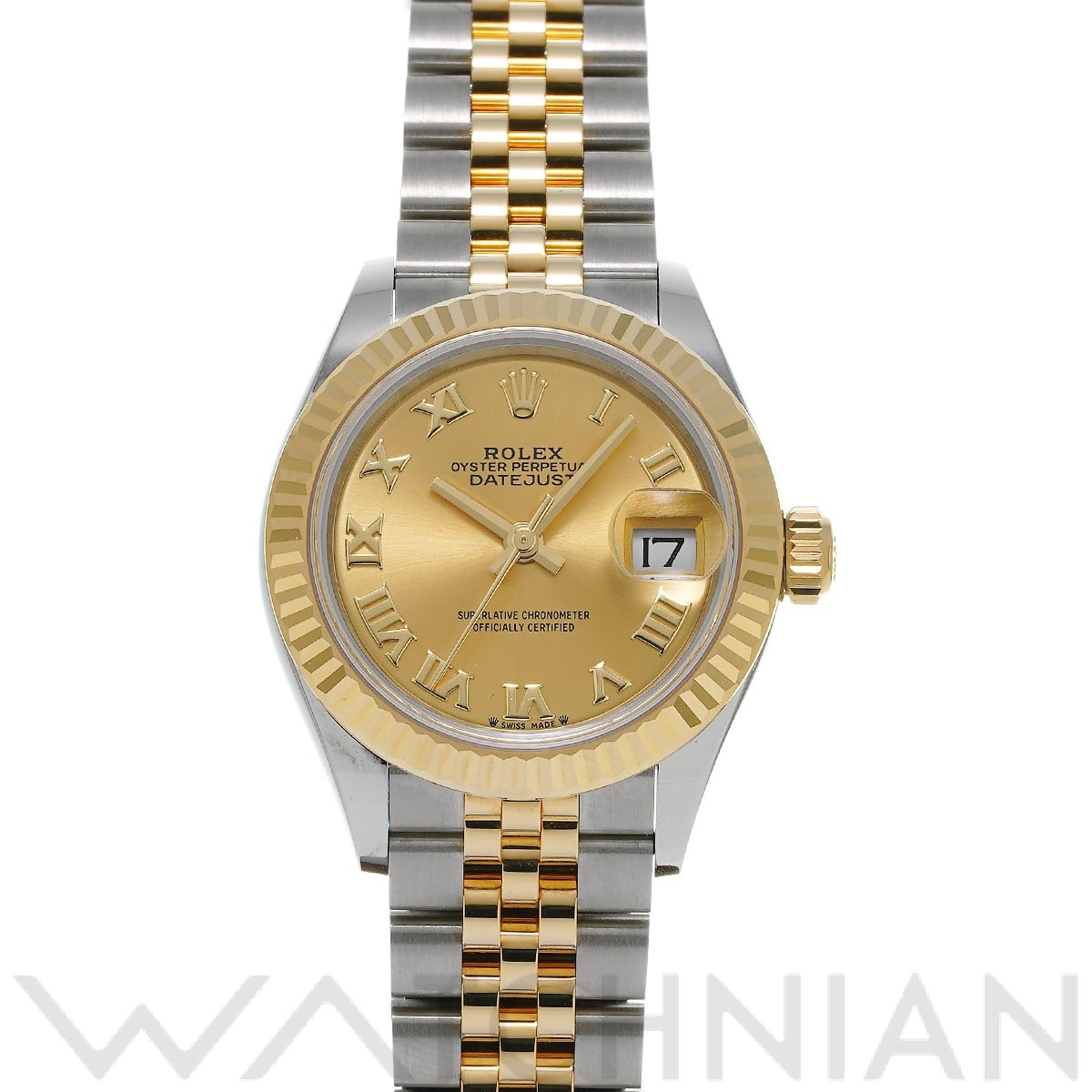 ロレックス レディ デイトジャスト 28 279173 シャンパン レディース 時計 【中古】【wristwatch】