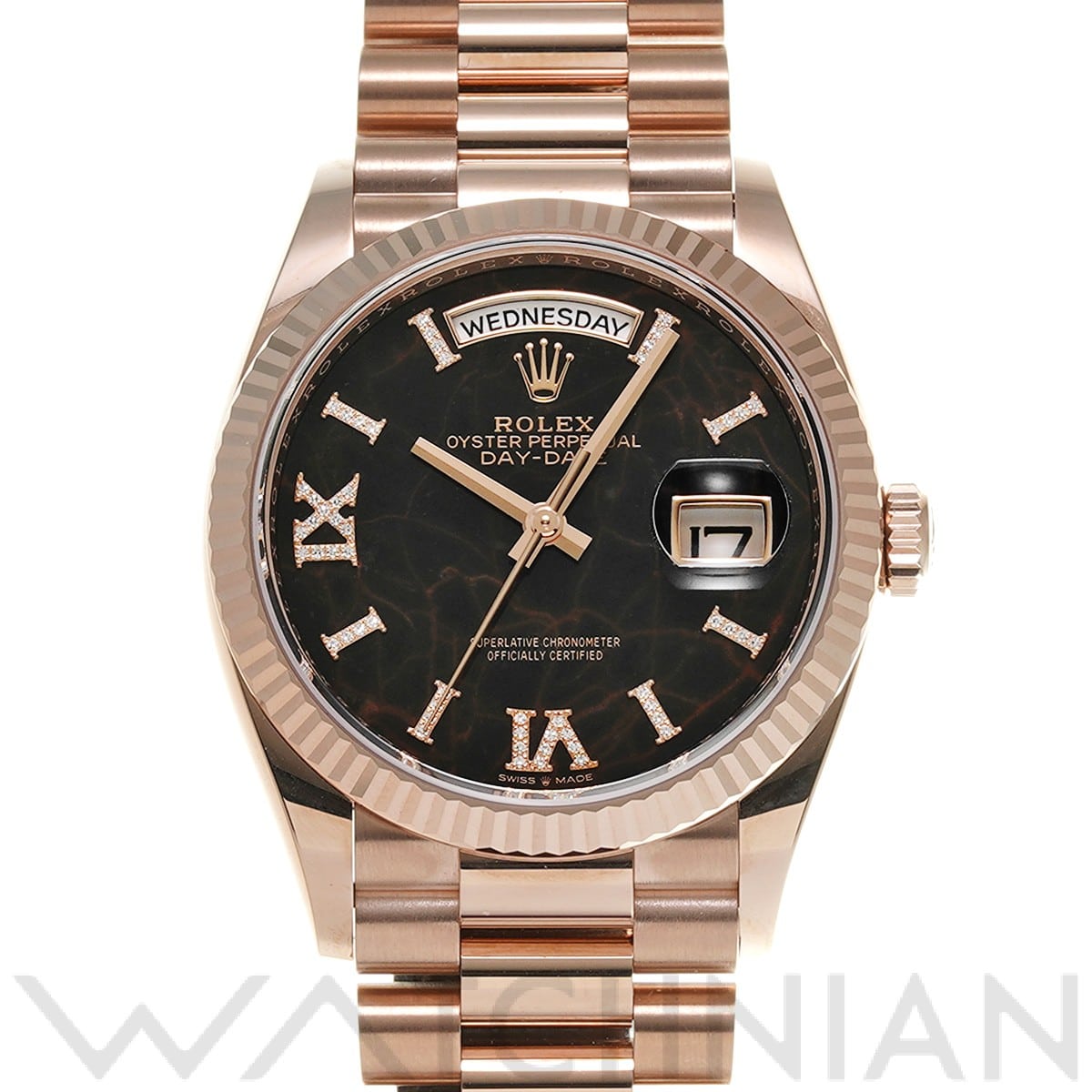 ロレックス デイデイト 36 128235 アイゼンキーゼル/ダイヤモンド メンズ 時計 【中古】【wristwatch】