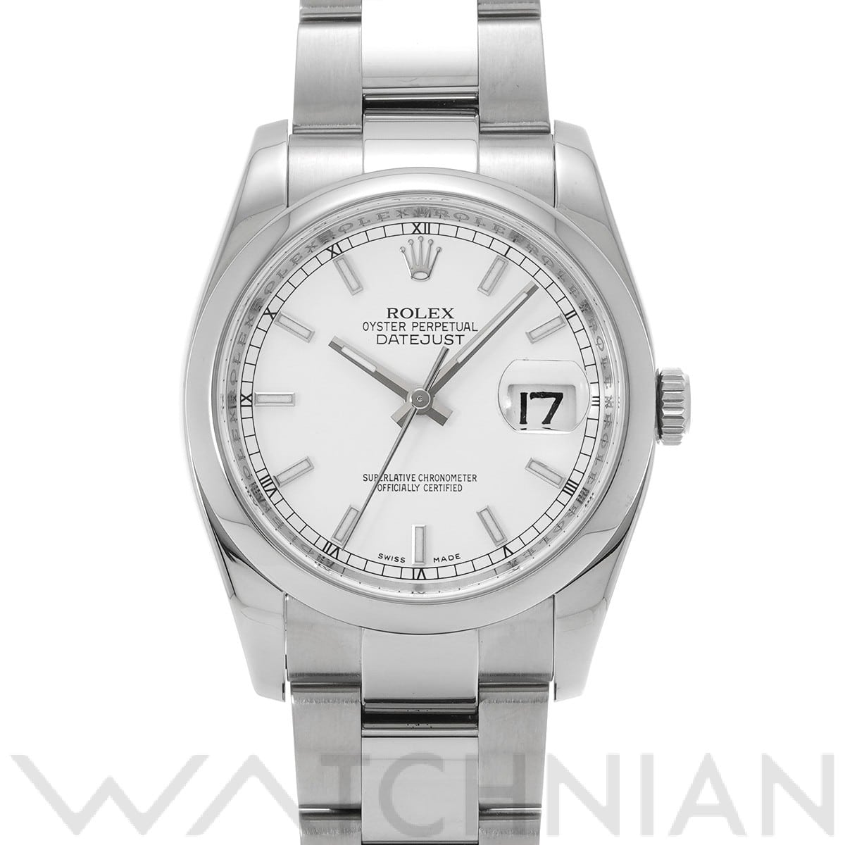 ロレックス デイトジャスト 36 116200 ホワイト メンズ 時計 【中古】【wristwatch】