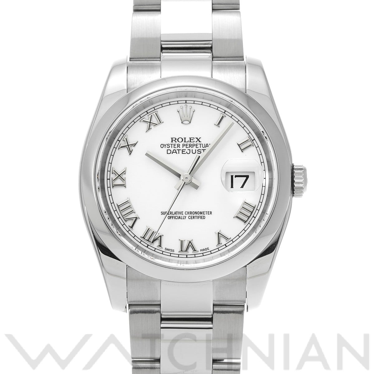 ロレックス デイトジャスト 116200 ホワイト メンズ 時計 【中古】【wristwatch】