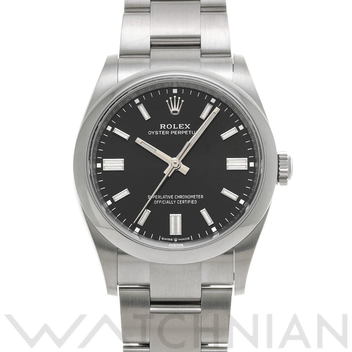 ロレックス オイスターパーペチュアル 36 126000 ブライトブラック メンズ 時計 【中古】【wristwatch】