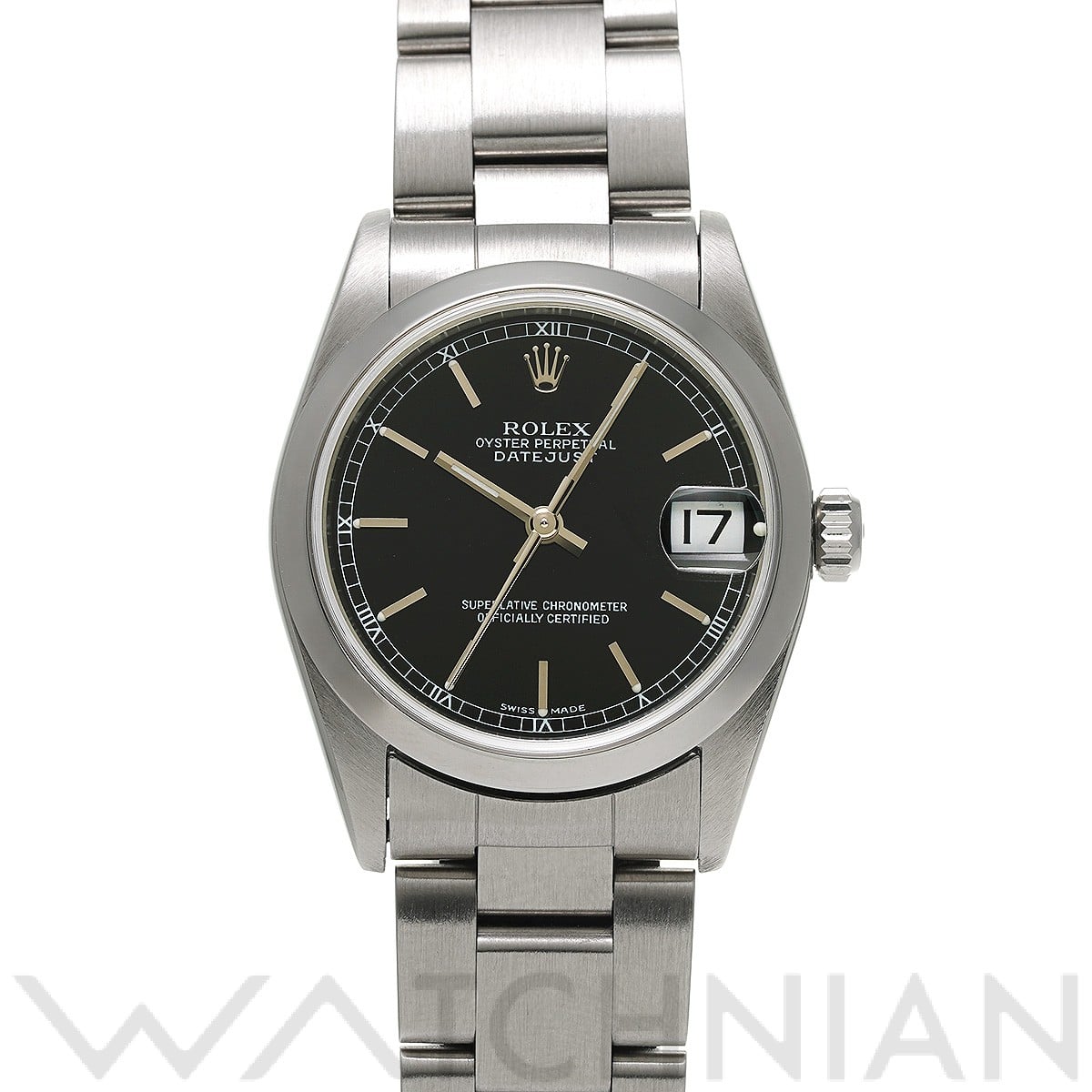 ロレックス デイトジャスト 31 78240 ブラック ユニセックス 時計 【中古】【wristwatch】