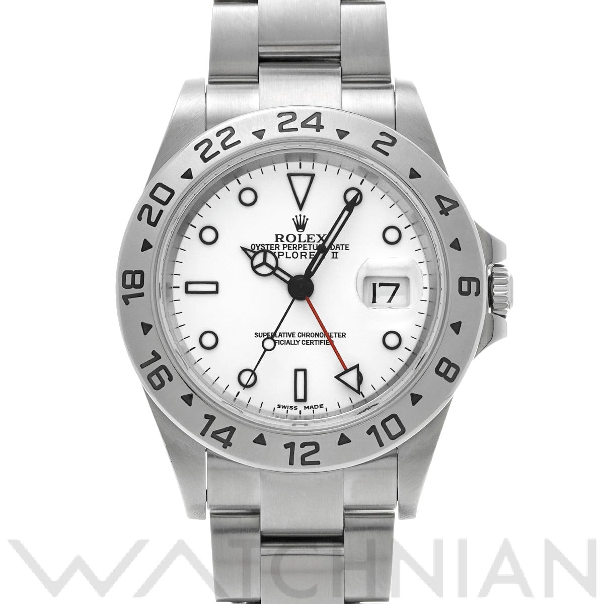 ロレックス エクスプローラーII 16570 ホワイト メンズ 時計 【中古】【wristwatch】