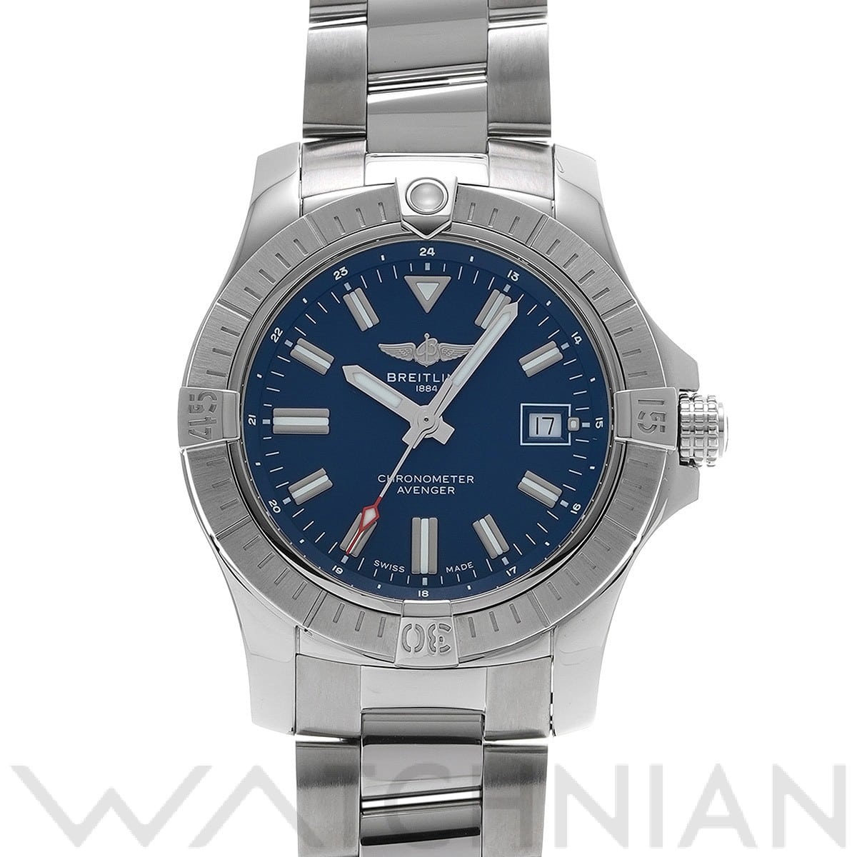 ブライトリング / BREITLING アベンジャー オートマチック 43 A17318101C1A1 ブルー メンズ 時計 【中古】【wristwatch】