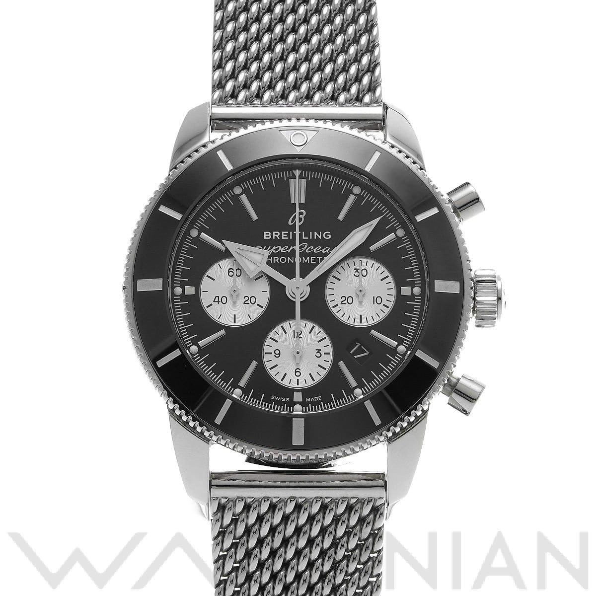ブライトリング / BREITLING スーパーオーシャン ヘリテージ B01 クロノグラフ 44 AB0162121B1A1 ブラック/シルバー メンズ 時計 【中古】【wristwatch】