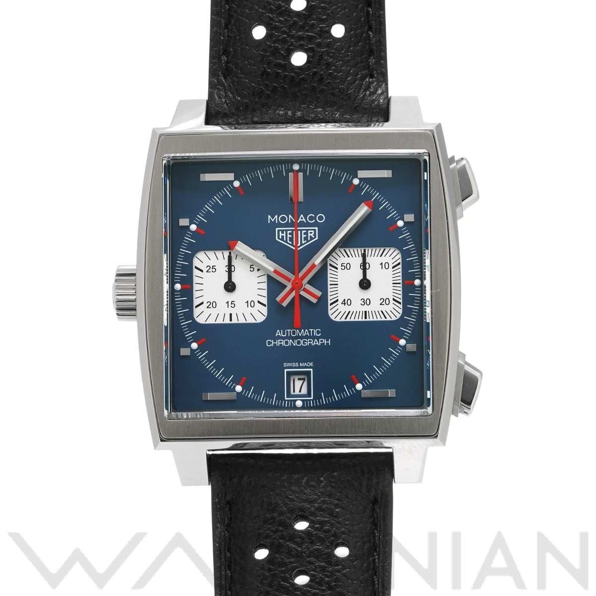 タグ ホイヤー / TAG HEUER モナコ キャリバー11 クロノグラフ スティーブ・マックイーン CAW211P.FC6356 ブルー/シルバー メンズ 時計 【中古】【wristwatch】