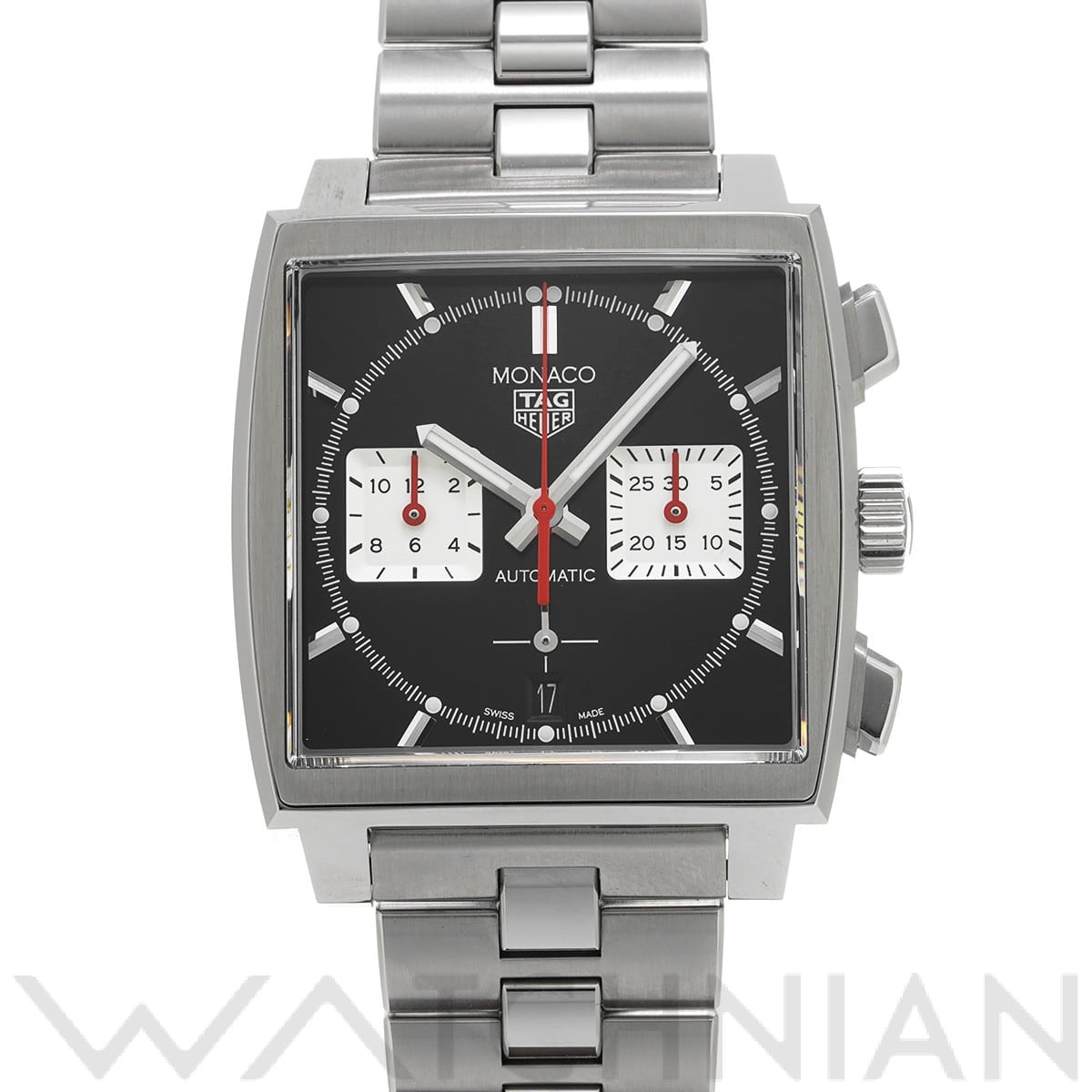 タグ ホイヤー / TAG HEUER モナコ キャリバーホイヤー02 クロノグラフ CBL2113.BA0644 ブラック/シルバー メンズ 時計 【中古】【wristwatch】