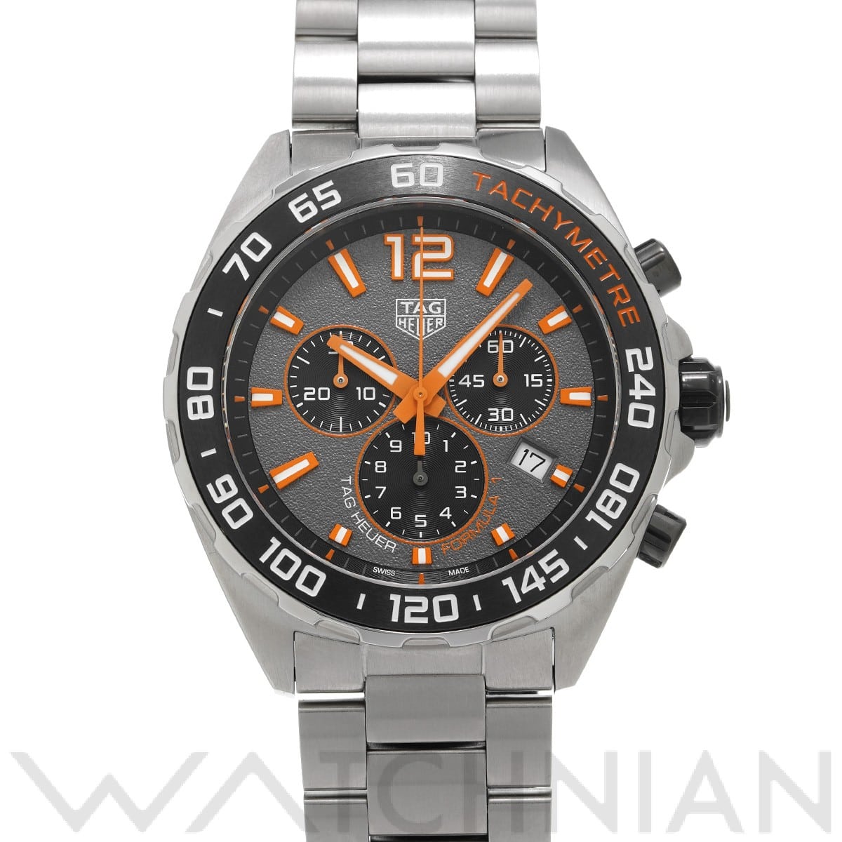 タグ ホイヤー / TAG HEUER フォーミュラ1 クォーツ クロノグラフ CAZ101AH.BA0842 グレー/ブラック メンズ 時計 【中古】【wristwatch】