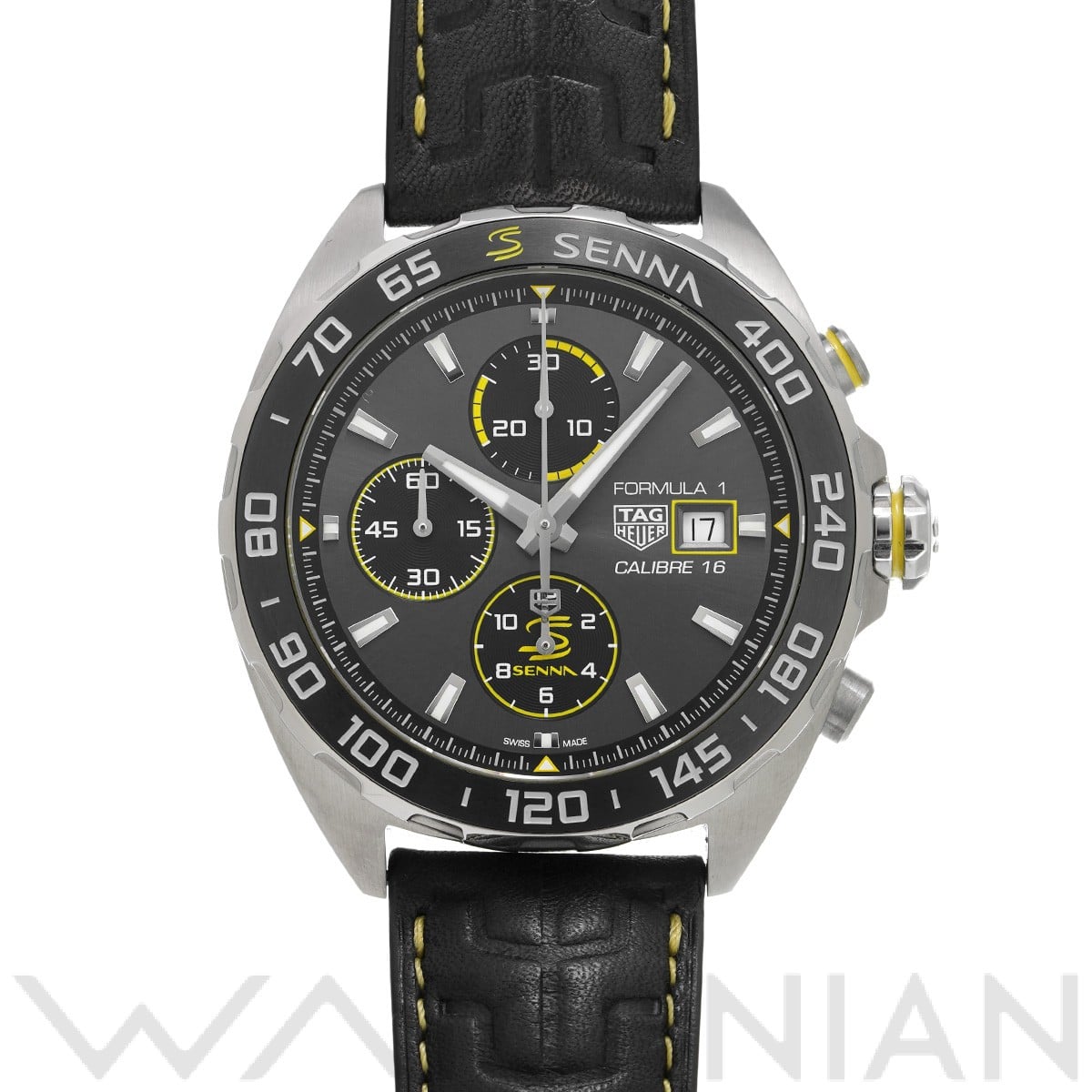 タグ ホイヤー / TAG HEUER フォーミュラ1 キャリバー16 クロノグラフ アイルトン・セナ CAZ201B.FC6487 グレー/ブラック メンズ 時計 【中古】【wristwatch】