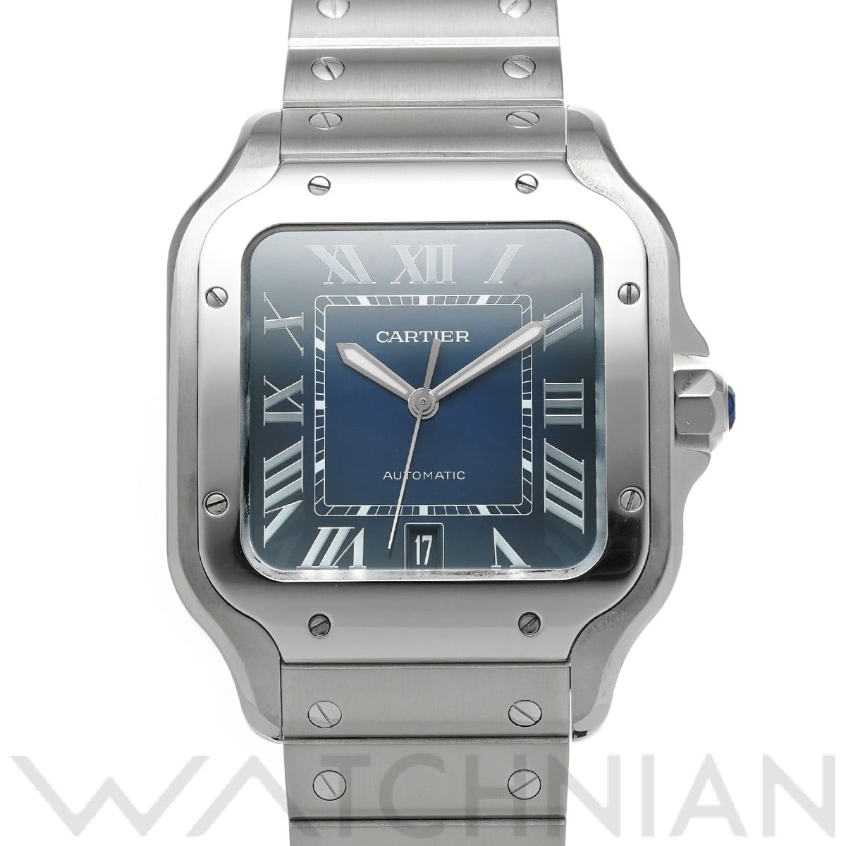 カルティエ / CARTIER サントス ドゥ カルティエ LM WSSA0030 ブルー・グラデーション メンズ 時計 【中古】【wristwatch】