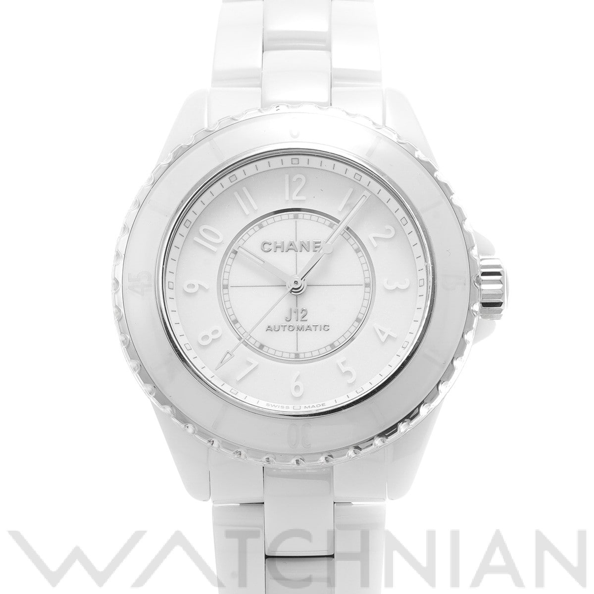 シャネル J12 ファントム キャリバー12.1 38MM H6186 ホワイトラッカー レディース 時計 【中古】【wristwatch】