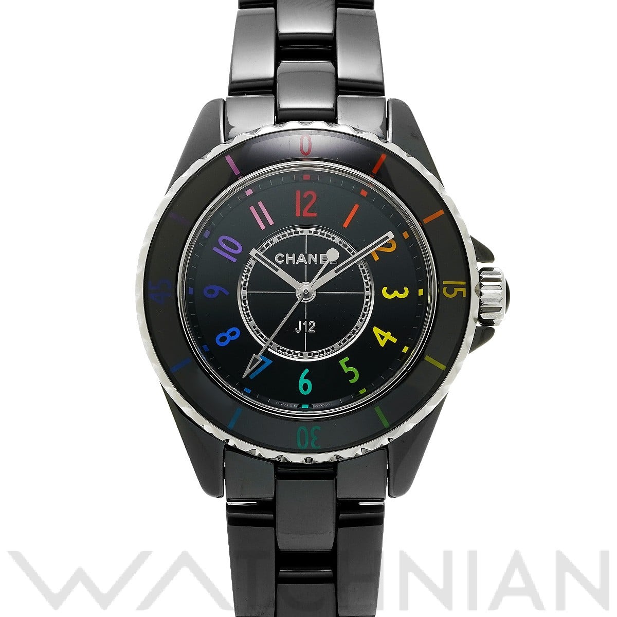 シャネル J12 エレクトロ 33MM H7121 ブラック レディース 時計 【中古】【wristwatch】