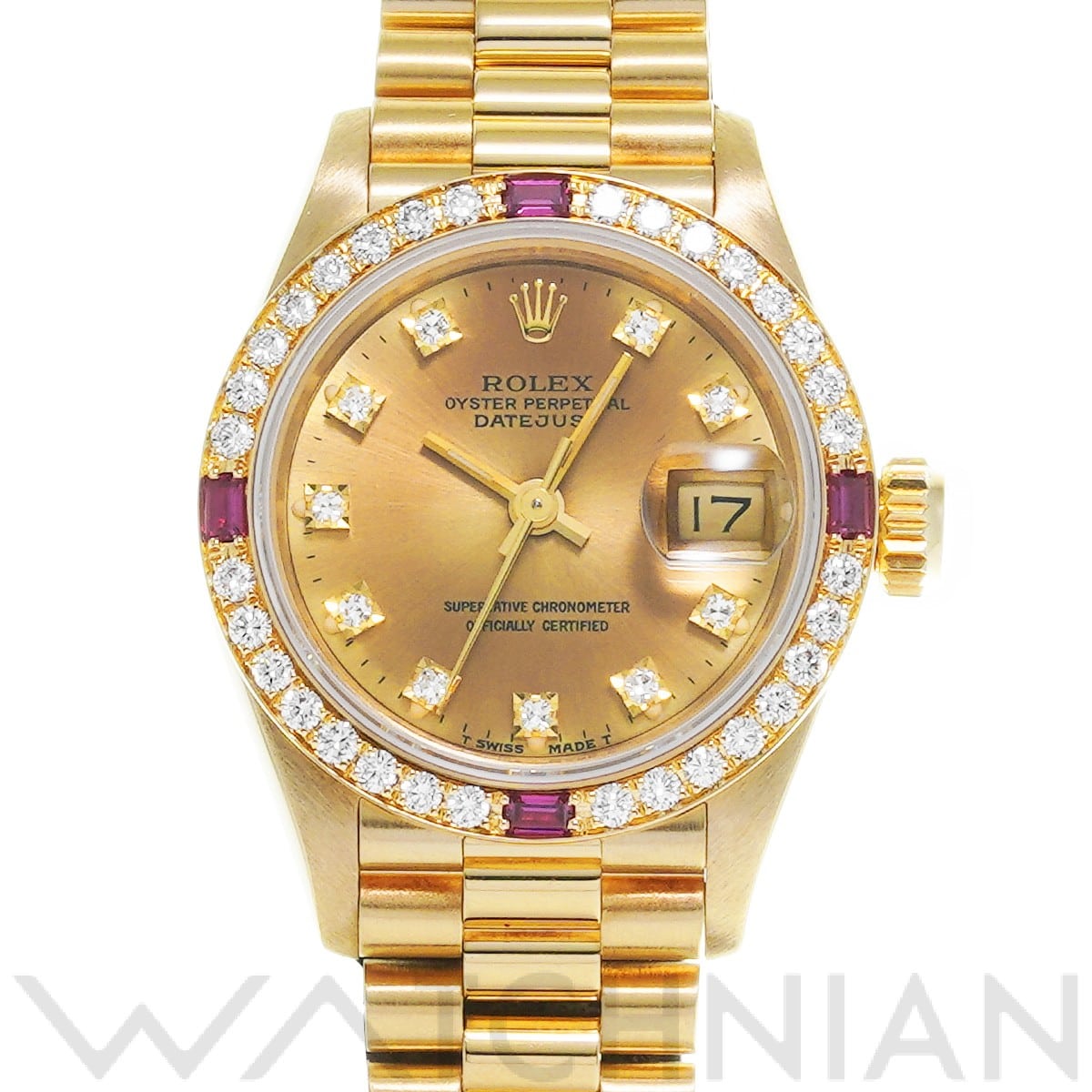 ロレックス / ROLEX デイトジャスト 69068G シャンパン/ダイヤモンド レディース 時計 【中古】【wristwatch】