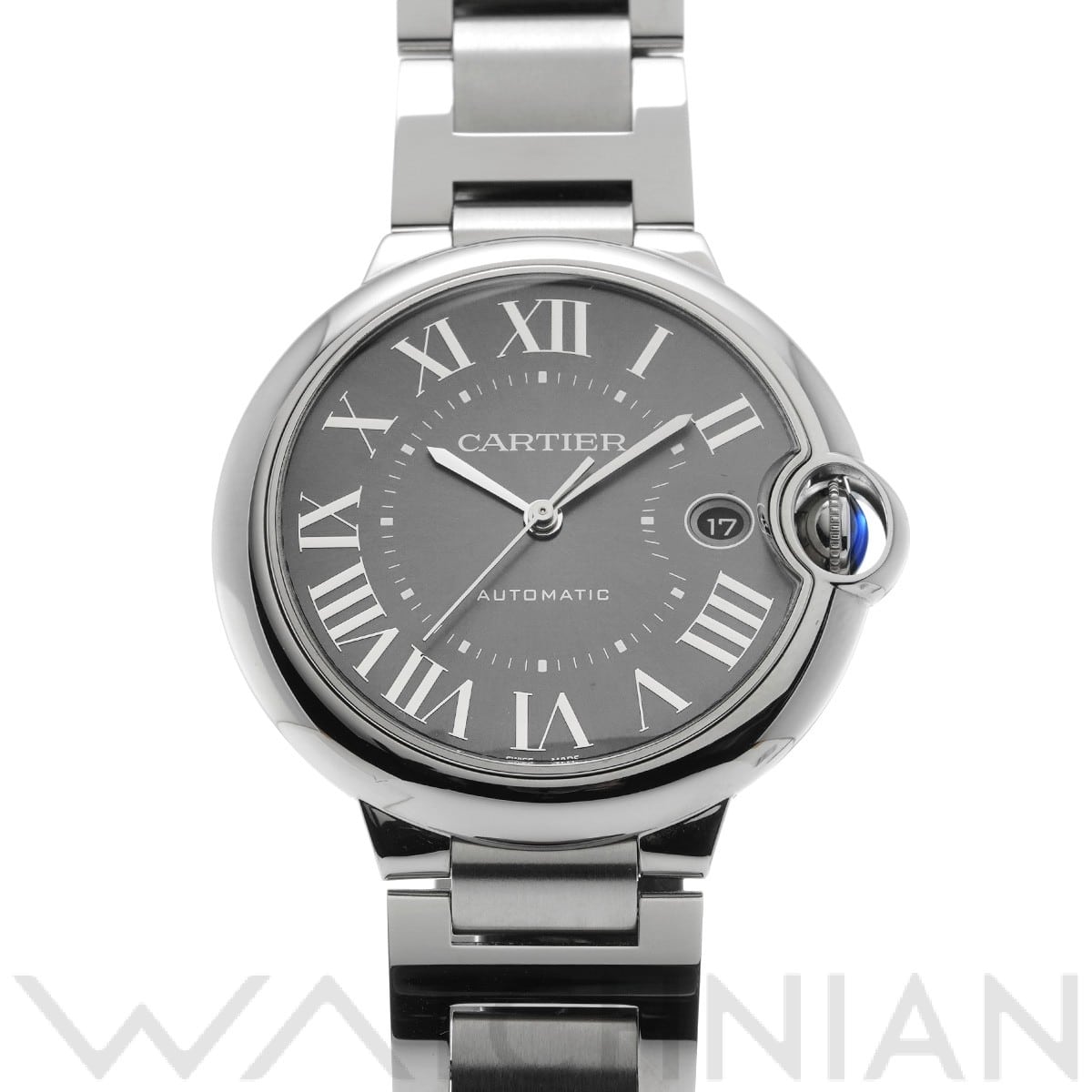 カルティエ / CARTIER バロンブルー ドゥ カルティエ 40mm WSBB0060 ダークグレー メンズ 時計 【中古】【wristwatch】