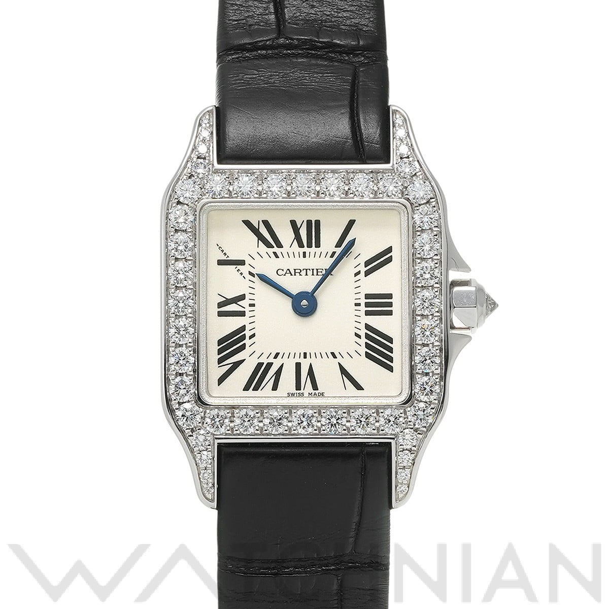 カルティエ サントス ドゥモワゼル SM WF902007 シルバー レディース 時計 【中古】【wristwatch】