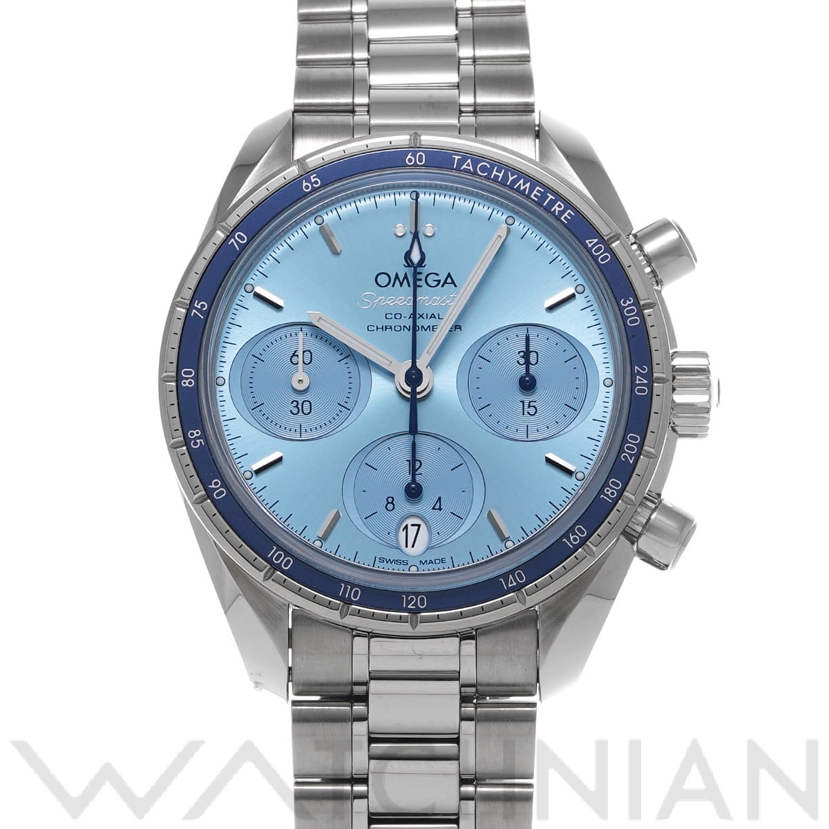 オメガ / OMEGA スピードマスター 38 コーアクシャル 324.30.38.50.03.001 ブルー ユニセックス 時計 【中古】【wristwatch】