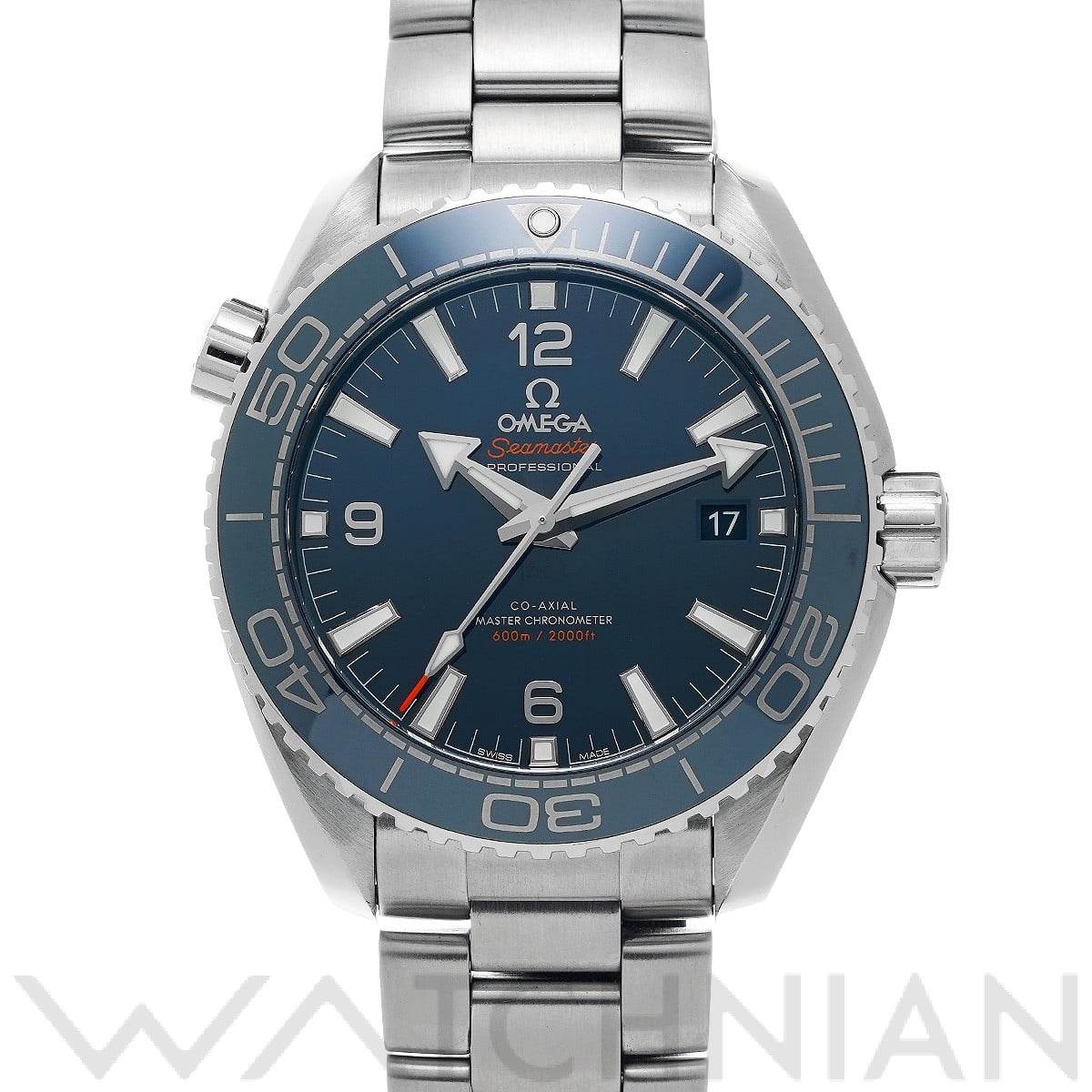 オメガ / OMEGA シーマスター プラネットオーシャン 600 コーアクシャル マスタークロノメーター 215.30.44.21.03.001 ブルー メンズ 時計 【中古】【wristwatch】