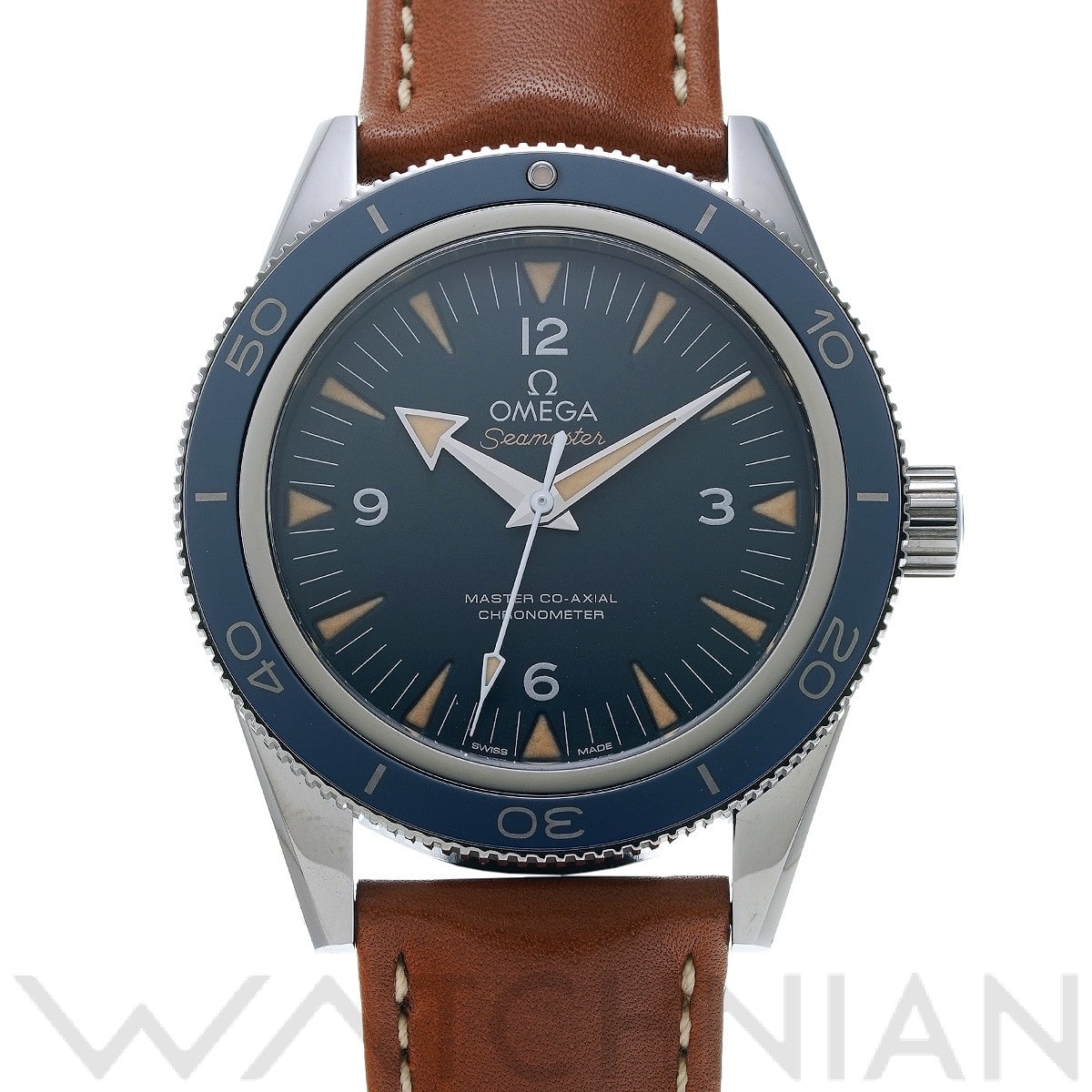 オメガ シーマスター 300 マスターコーアクシャル 233.92.41.21.03.001 ブルー メンズ 時計 【中古】【wristwatch】