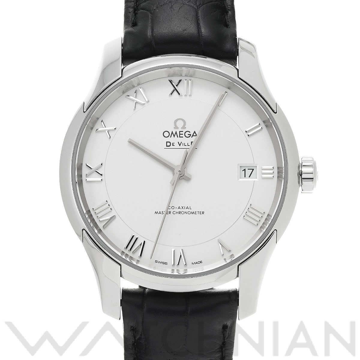 オメガ デ・ヴィル アワーヴィジョン コーアクシャル マスタークロノメーター 433.13.41.21.02.001 シルバー メンズ 時計 【中古】【wristwatch】