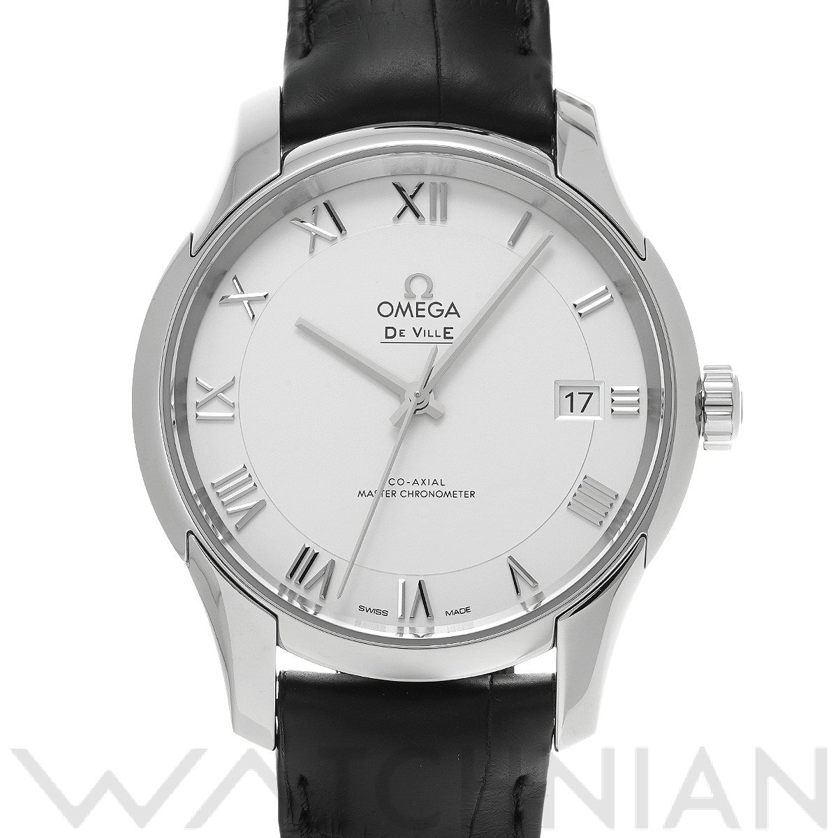 オメガ デ・ヴィル アワーヴィジョン コーアクシャル マスタークロノメーター 433.13.41.21.02.001 シルバー メンズ 時計 【中古】【wristwatch】