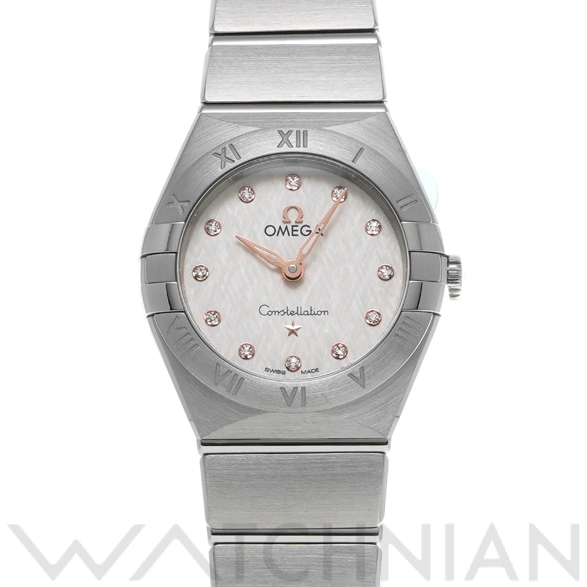 オメガ / OMEGA コンステレーション クォーツ 131.10.25.60.52.001 クリームシルバー/ダイヤモンド レディース 時計 【中古】【wristwatch】