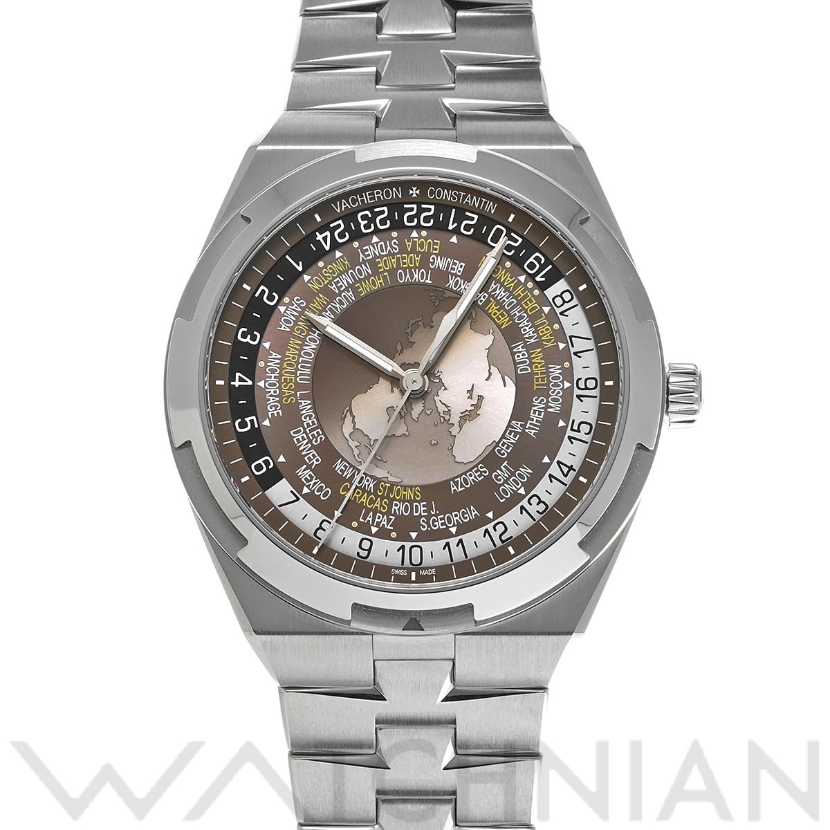 ヴァシュロン コンスタンタン オーバーシーズ ワールドタイム 7700V/110A-B176 ブラウン メンズ 時計 【中古】【wristwatch】