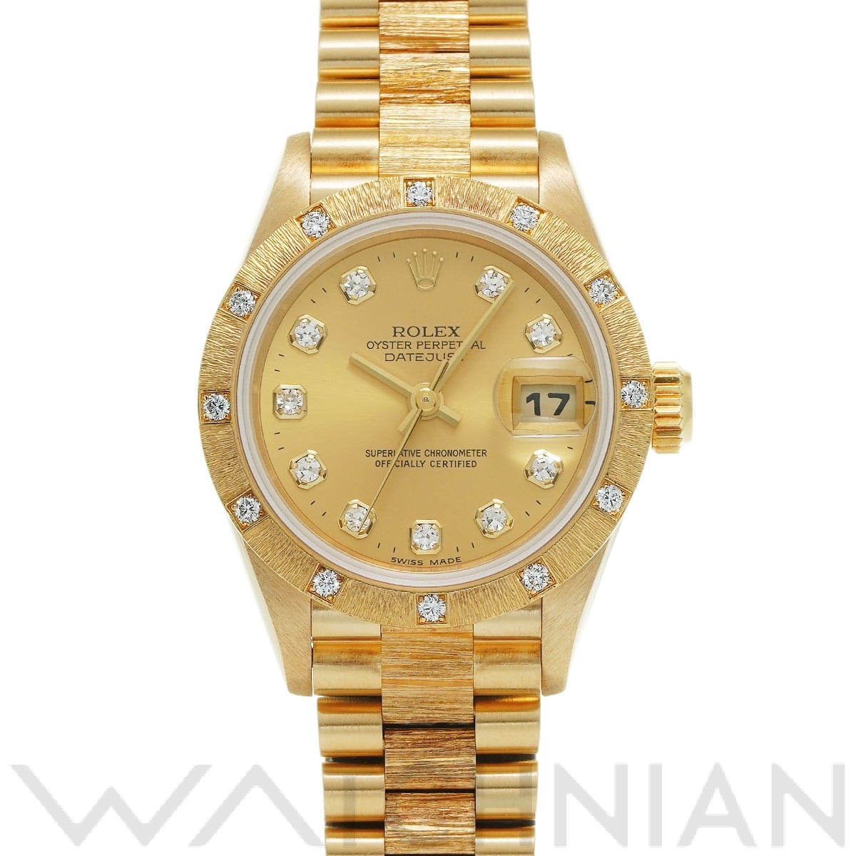 ロレックス / ROLEX デイトジャスト バーク 69288G シャンパン/ダイヤモンド レディース 時計 【中古】【wristwatch】