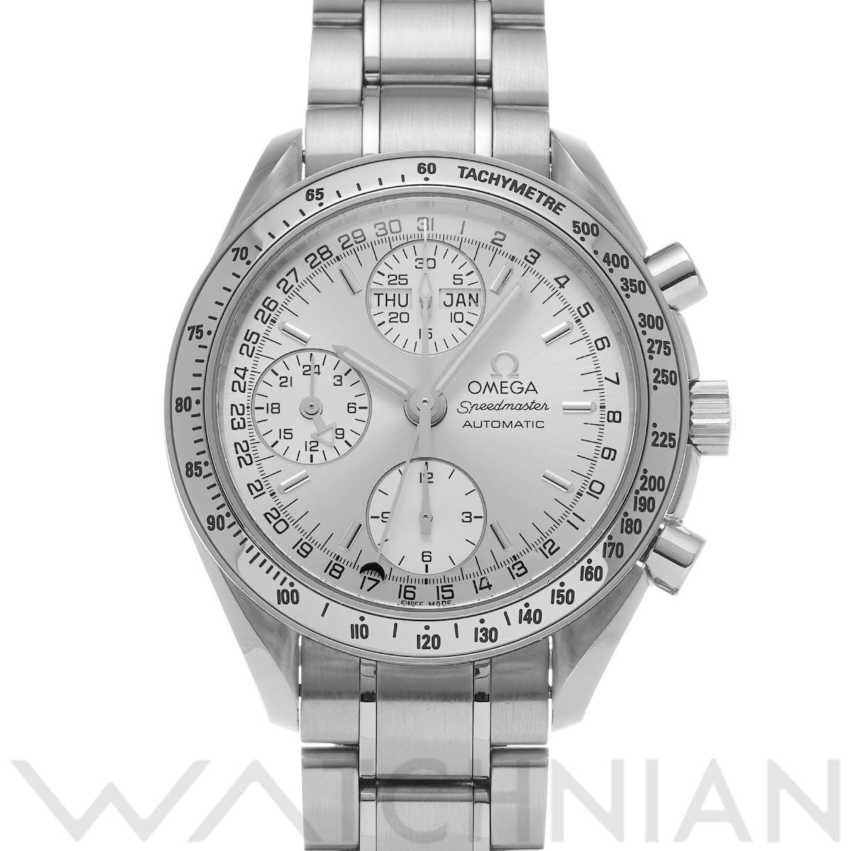オメガ スピードマスター トリプルカレンダー 3523.30 シルバー メンズ 時計 【中古】【wristwatch】