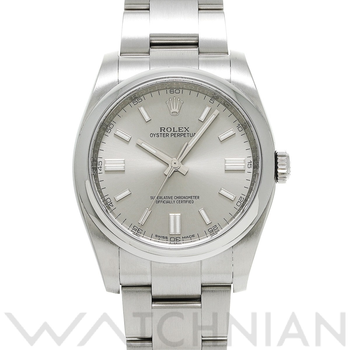 ロレックス オイスターパーペチュアル 36 116000 グレー メンズ 時計 【中古】【wristwatch】