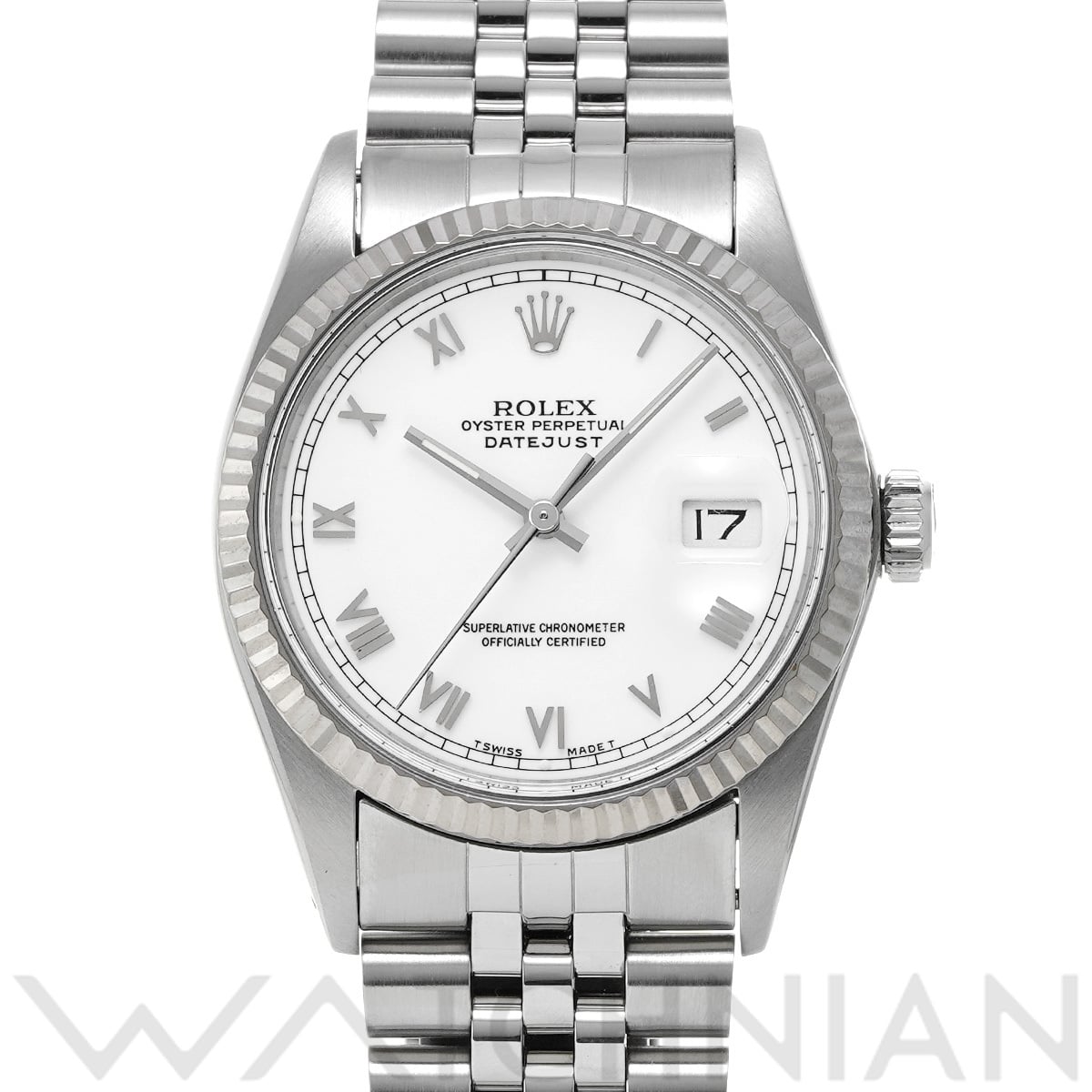 ロレックス デイトジャスト 16014 ホワイト メンズ 時計 【中古】【wristwatch】