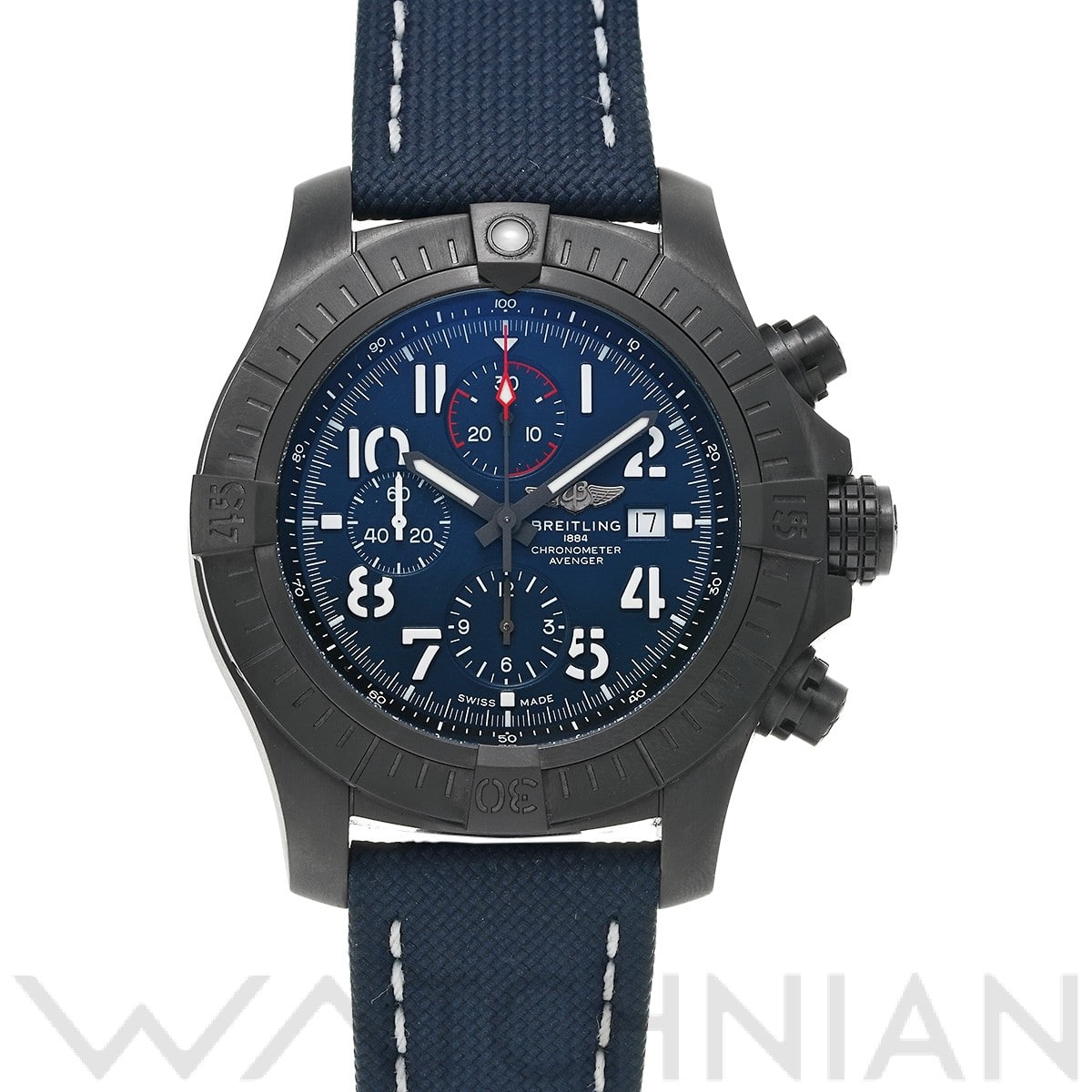 ブライトリング / BREITLING スーパーアベンジャー クロノグラフ 48 ナイトミッション V13375101C1X1 ブルー メンズ 時計 【中古】【wristwatch】