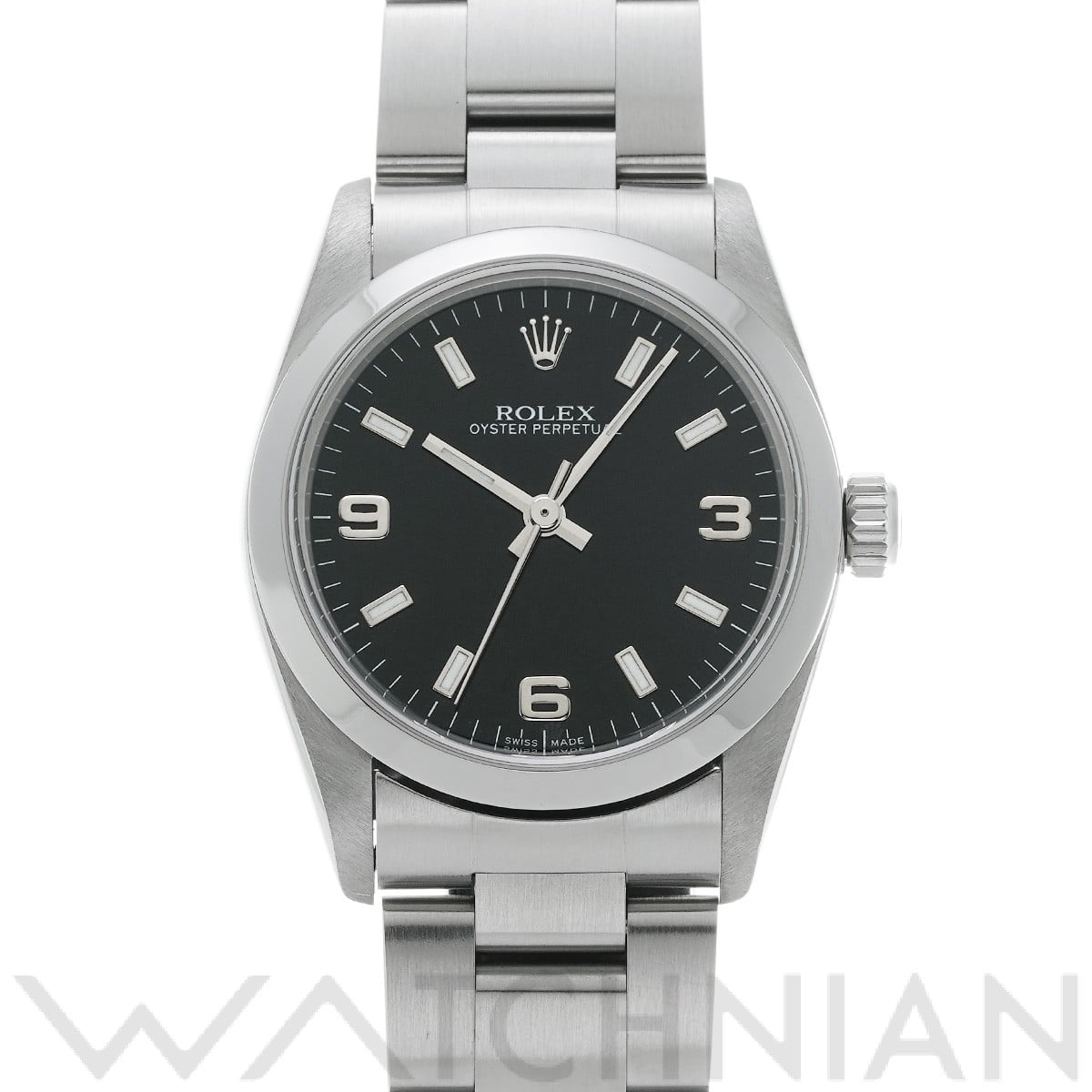 ロレックス / ROLEX オイスターパーペチュアル 77080 ブラック ユニセックス 時計 【中古】【wristwatch】