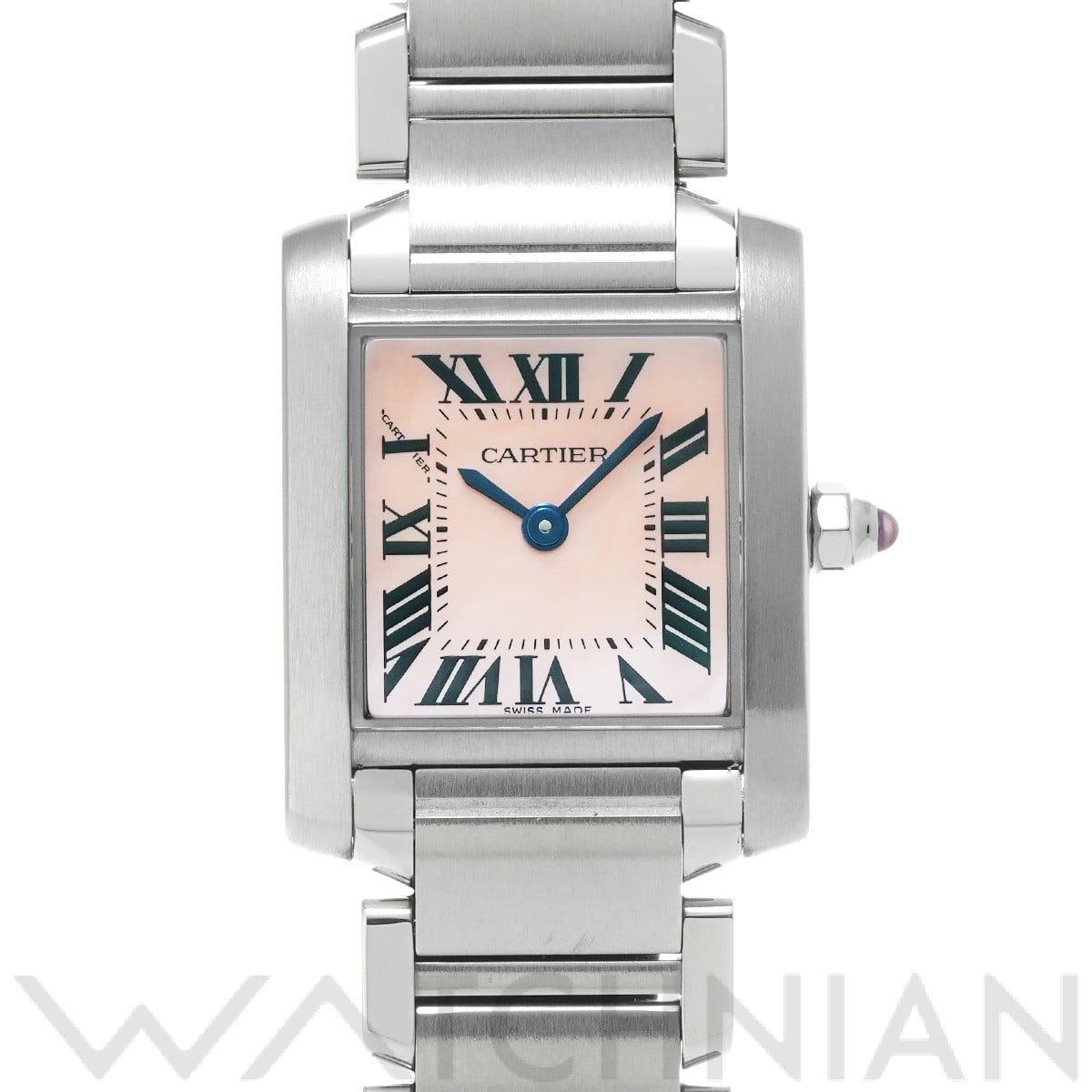 カルティエ / CARTIER タンクフランセーズ SM W51028Q3 ピンクシェル レディース 時計 【中古】【wristwatch】