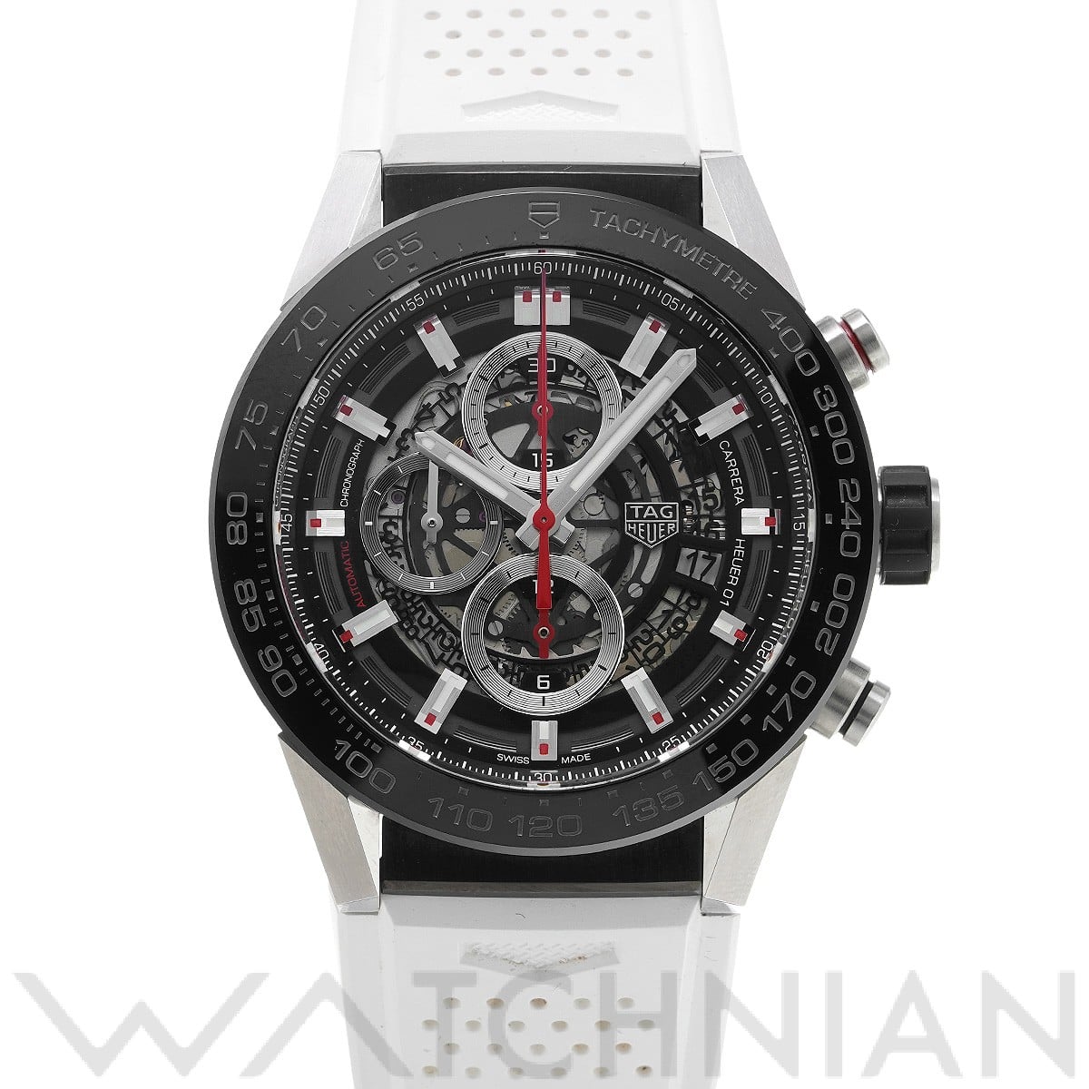 タグ ホイヤー / TAG HEUER カレラ キャリバーホイヤー01 クロノグラフ CAR2A1W.BA0703 ブラック メンズ 時計 【中古】【wristwatch】