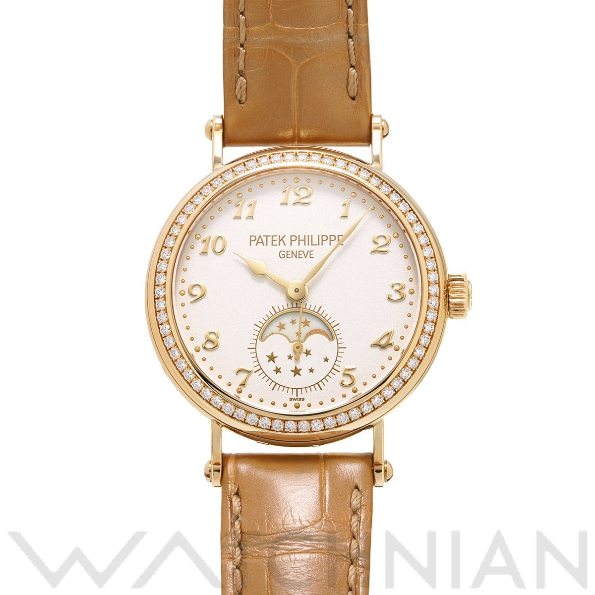 パテック フィリップ / PATEK PHILIPPE コンプリケーション ムーンフェイズ 7121J-0001 クリーム・グレイン レディース 時計 【中古】【wristwatch】