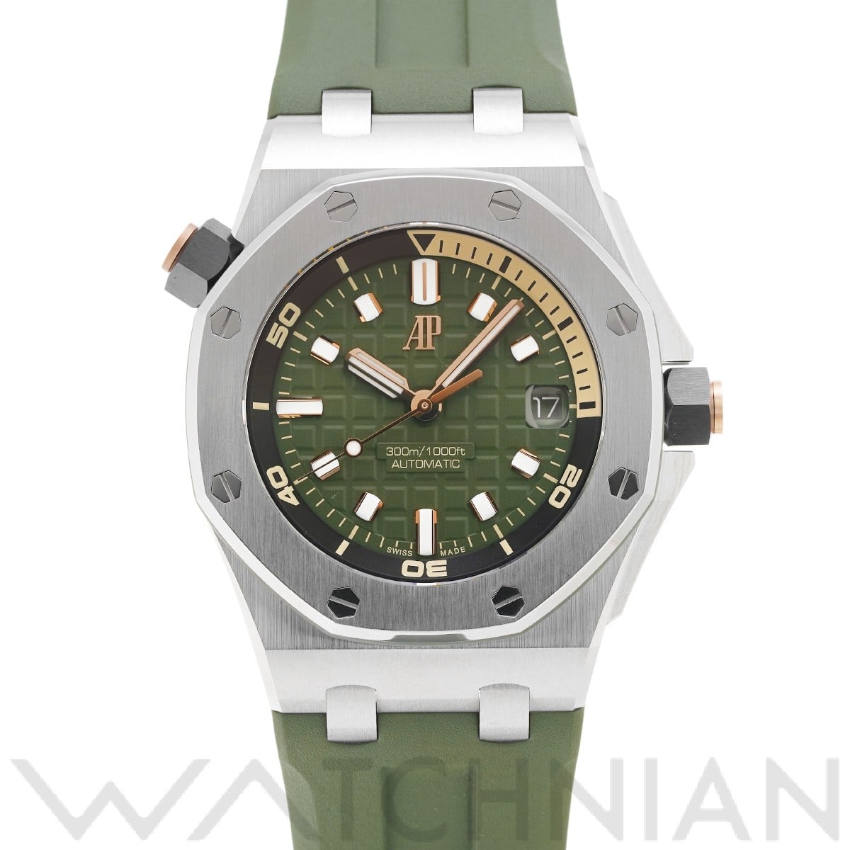 オーデマ ピゲ ロイヤルオーク オフショア ダイバー 15720ST.OO.A052CA.01 カーキグリーン メンズ 時計 【中古】【wristwatch】