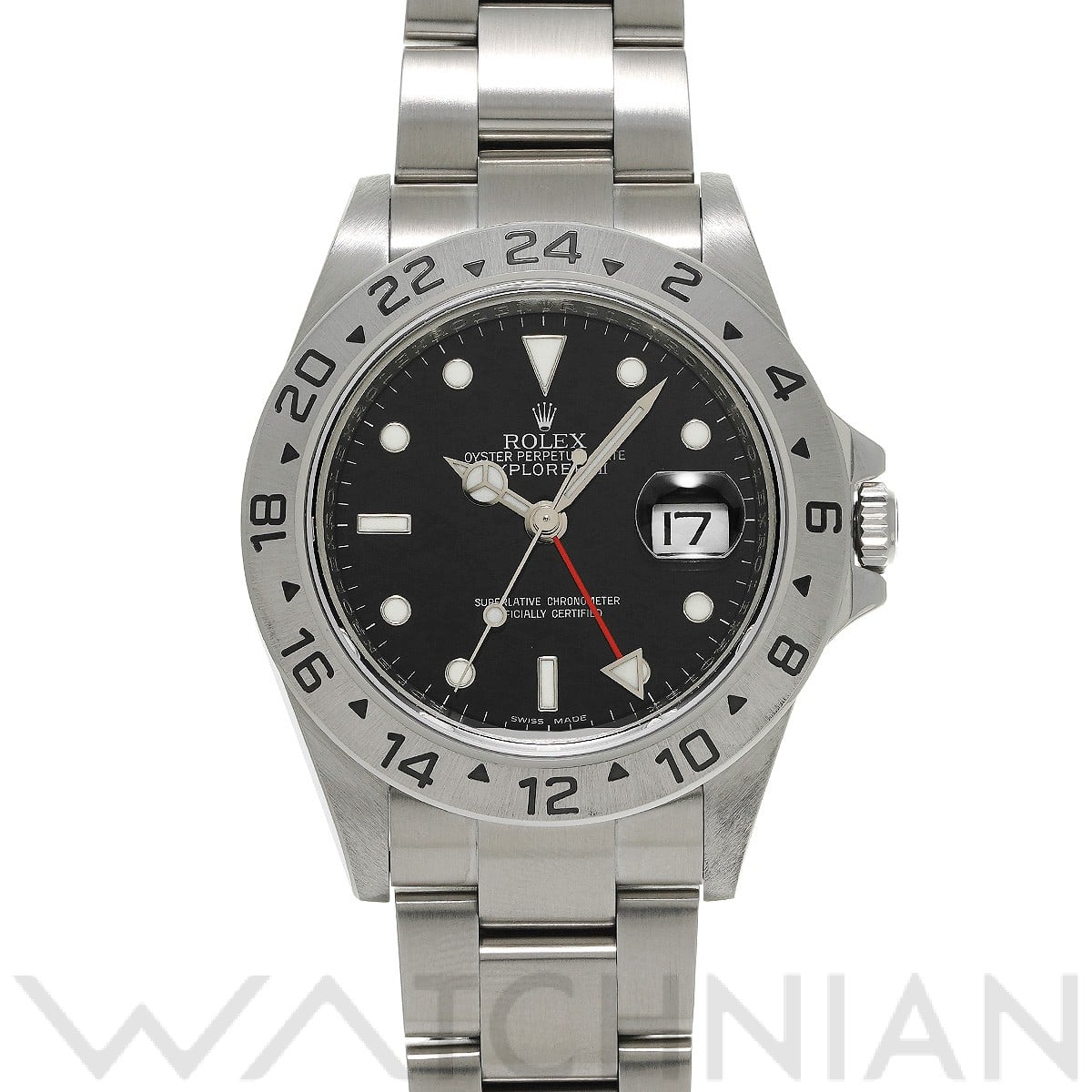 ロレックス エクスプローラーII 16570 ブラック メンズ 時計 【中古】【wristwatch】