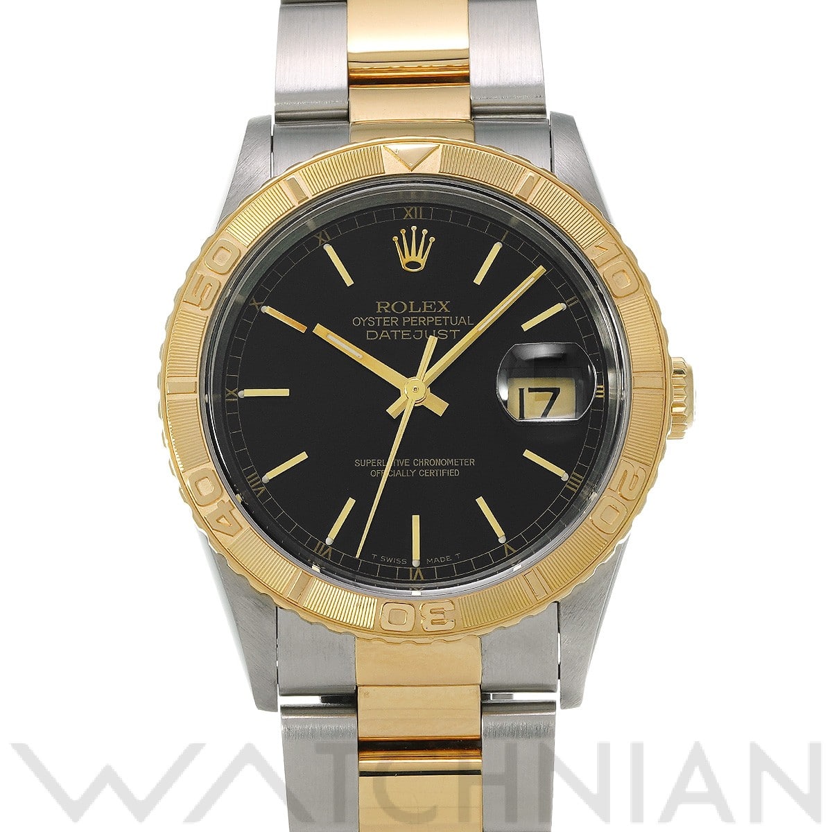 ロレックス デイトジャスト サンダーバード 16263 ブラック メンズ 時計 【中古】【wristwatch】